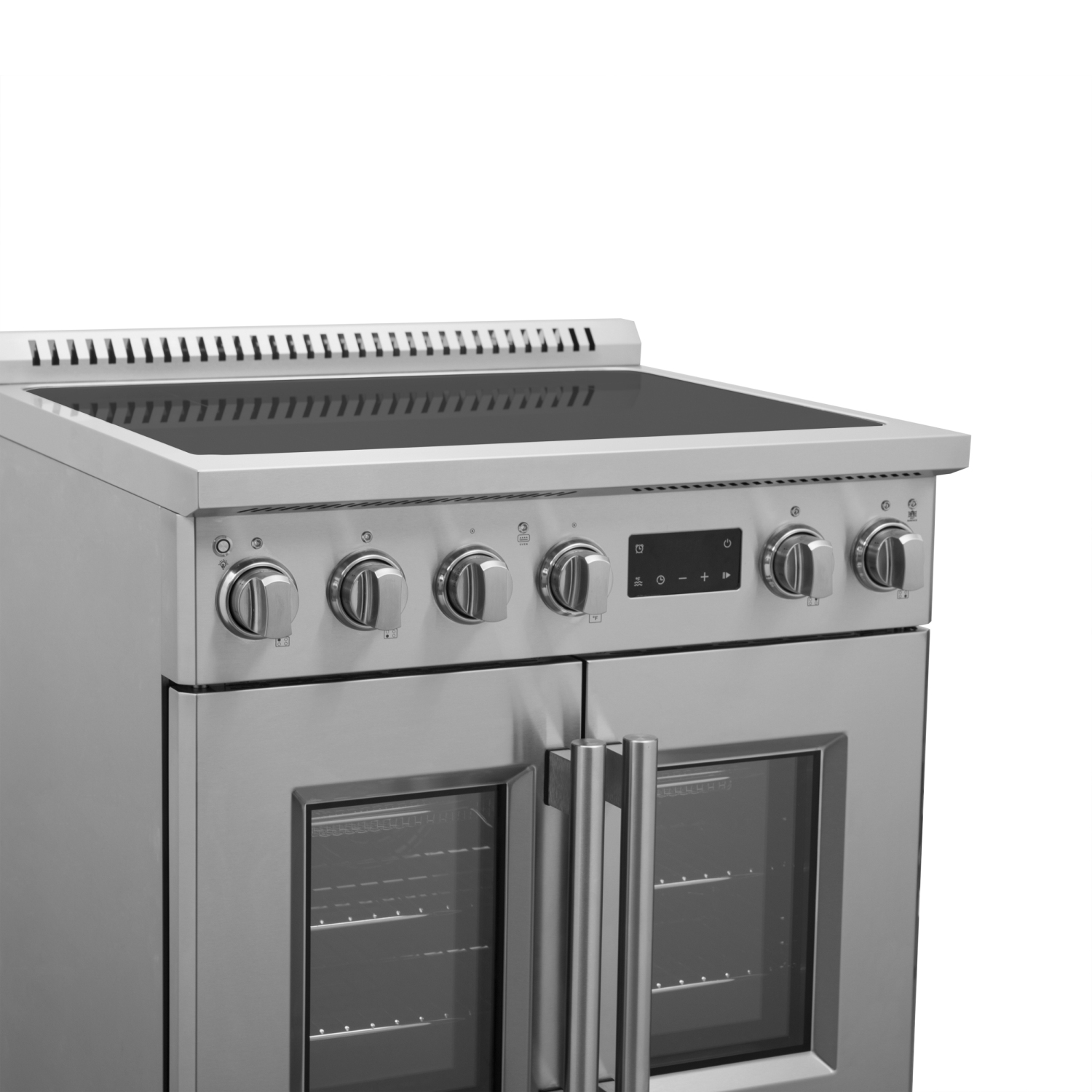 Forno Torino – Cuisinière à induction à deux portes de 30 po avec friteuse à air chaud et four à convection véritable