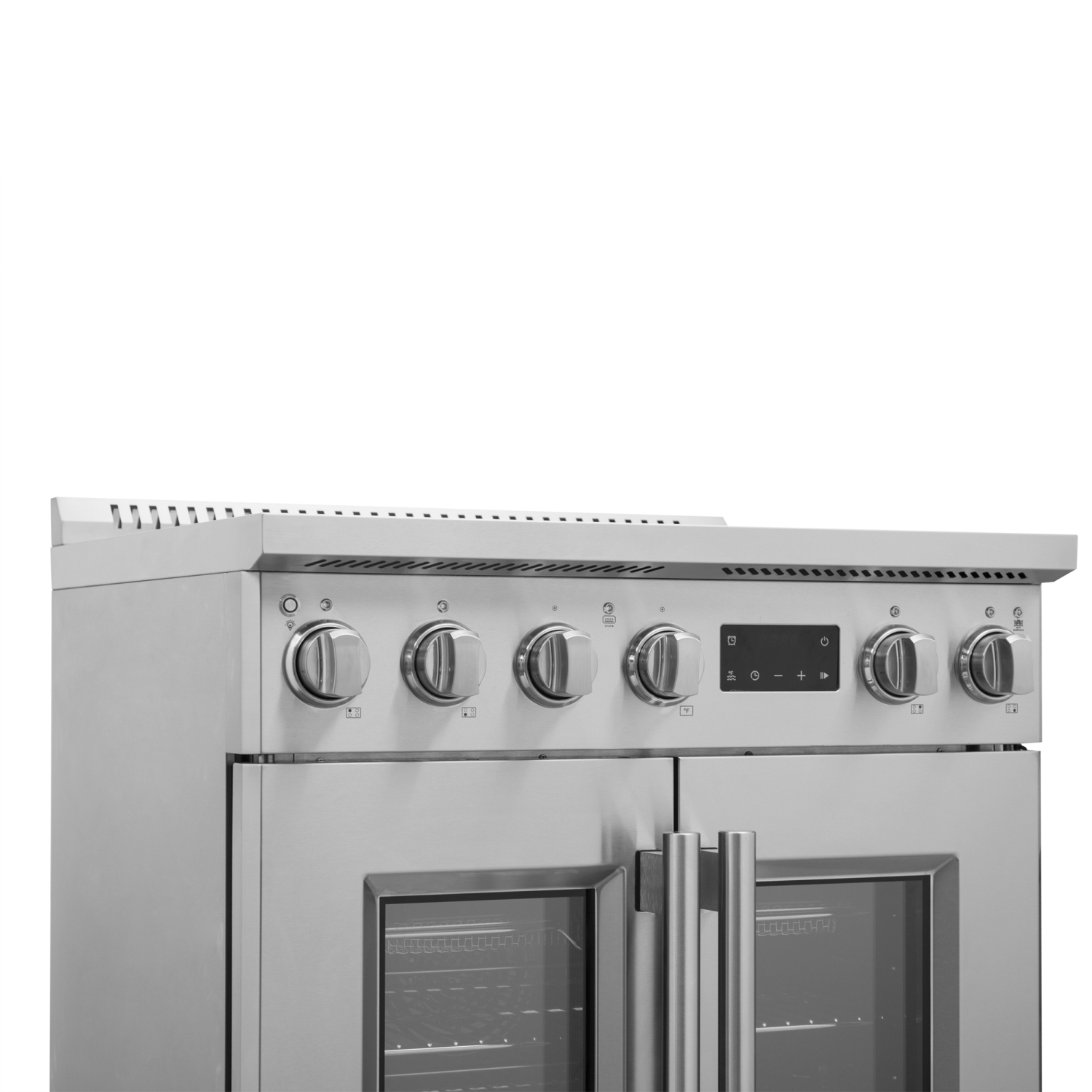 Forno Torino – Cuisinière à induction à deux portes de 30 po avec friteuse à air chaud et four à convection véritable