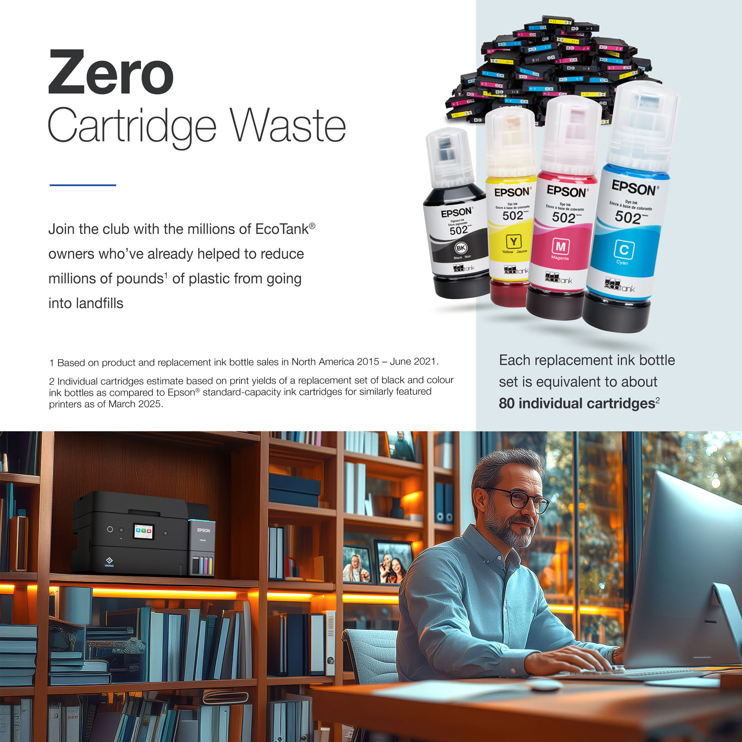 Imprimante à jet d'encre tout-en-un sans fil Supertank EcoTank ET-4950 d'Epson - Noir - Exclusivité Best Buy