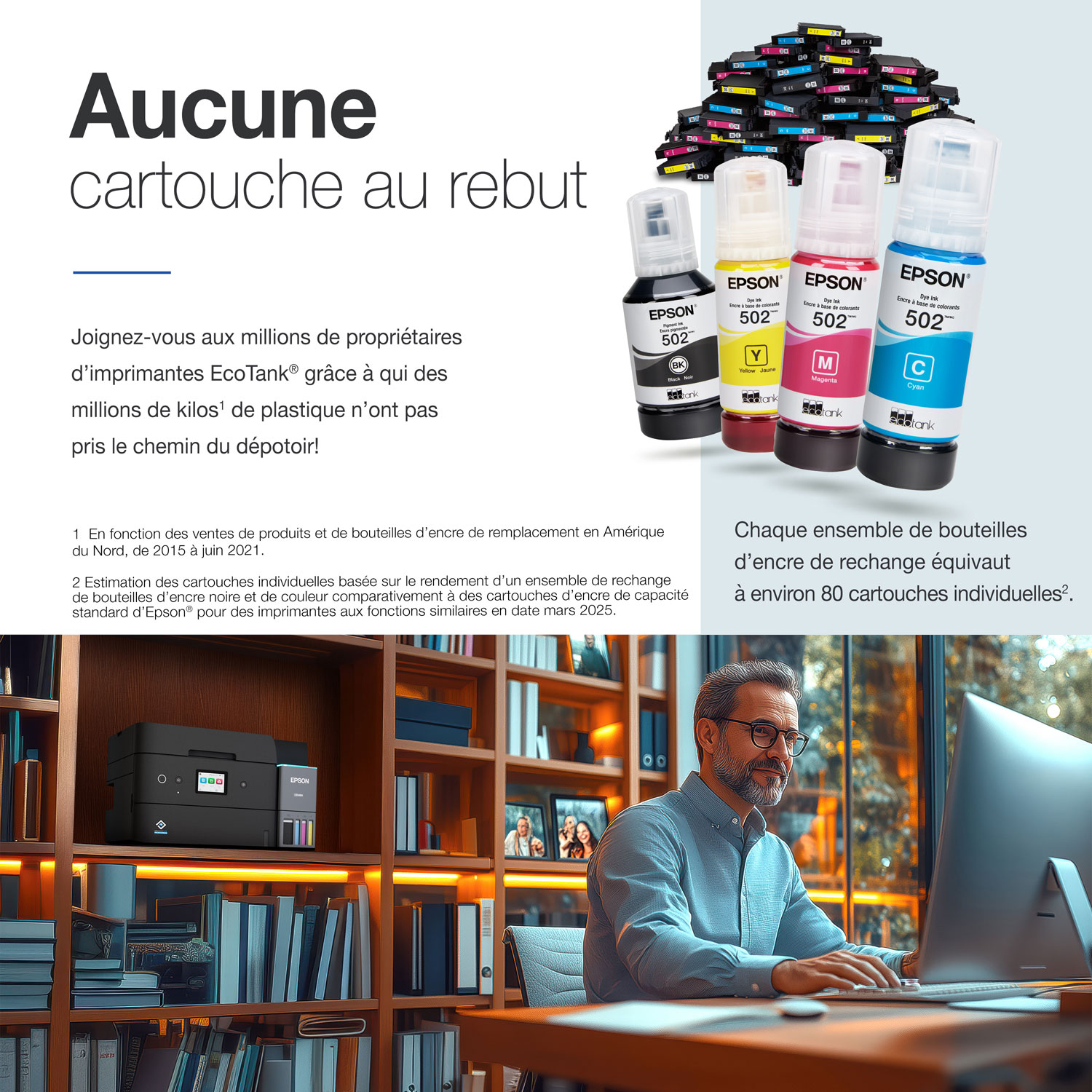 Imprimante à jet d'encre tout-en-un sans fil Supertank EcoTank ET-4950 d'Epson - Noir - Exclusivité Best Buy