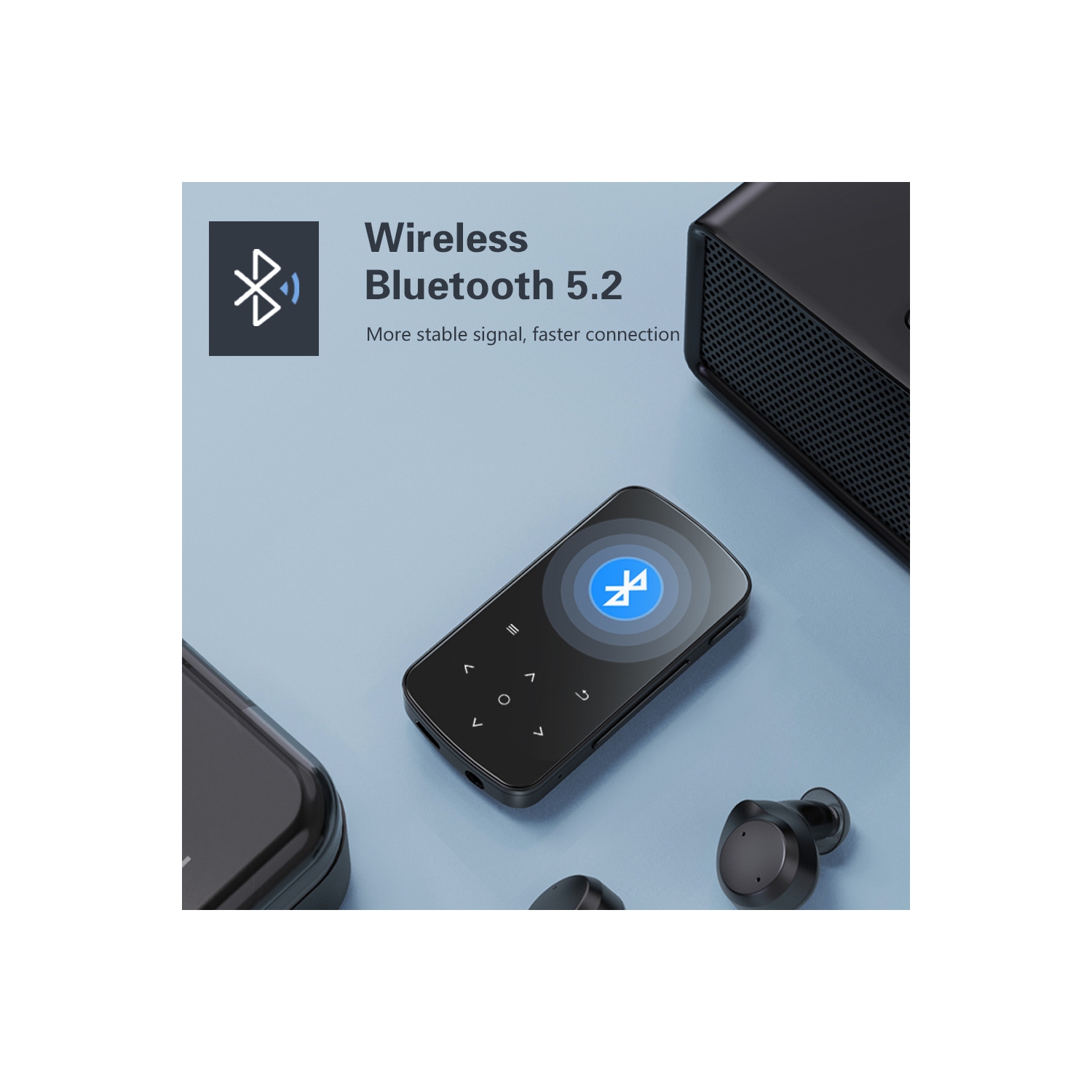 Lecteur MP3 Son haute fidélité sans perte 32 Go Enregistreur vocal Bluetooth Clip Radio FM