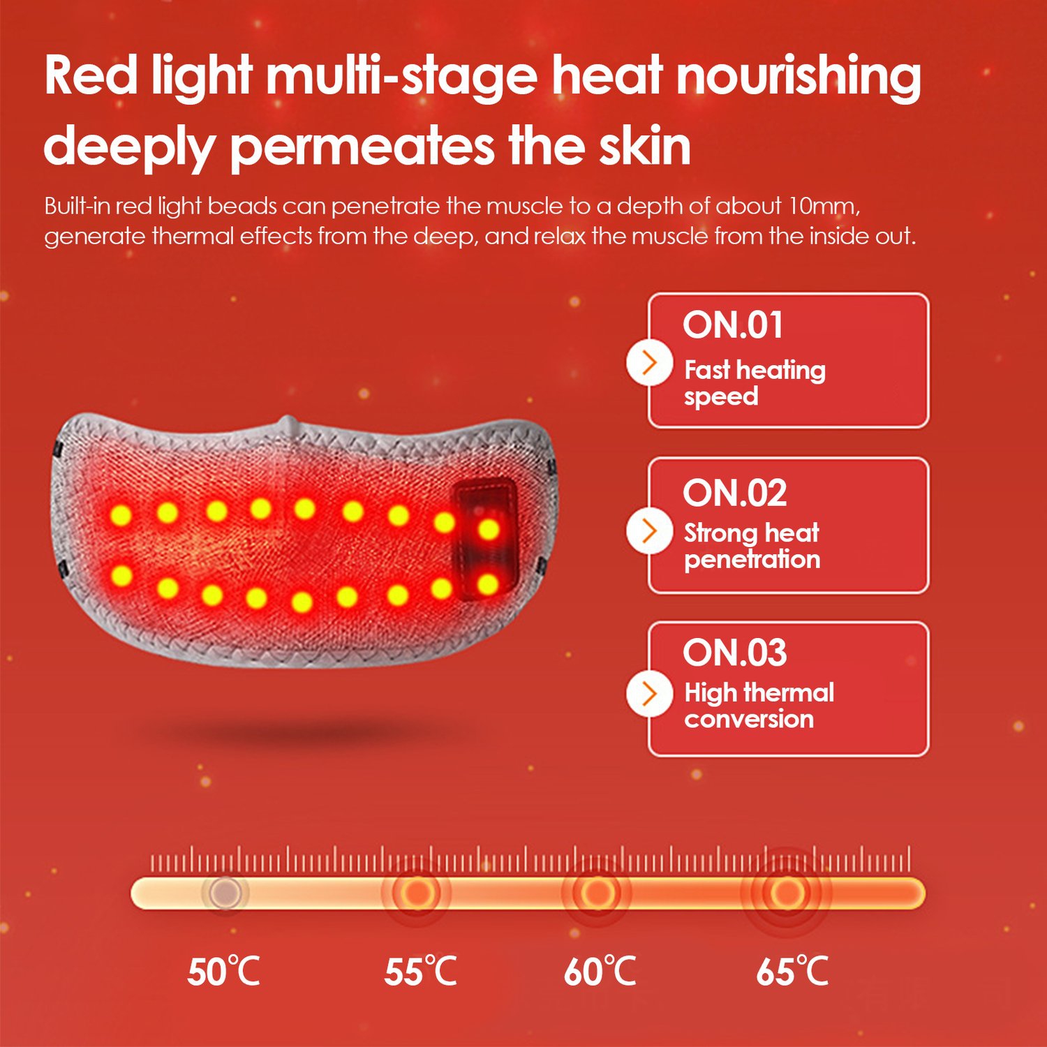 Red Light Therapy Hot Compress Nose Protector Anti-snoring Cold-Proof Constant Temperature Nasal Massage Nose Mask Electric Heating Moxibustion Nose