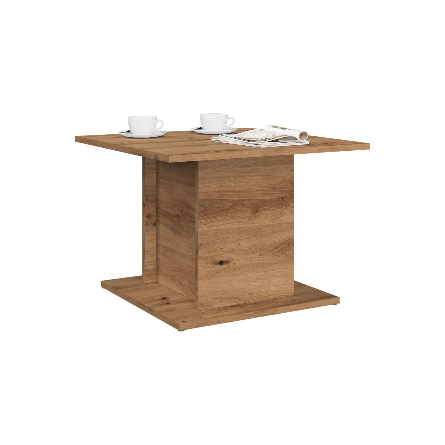 Table à café VidaXL chêne artisanal 55.540 cm en bois d'ingénierie