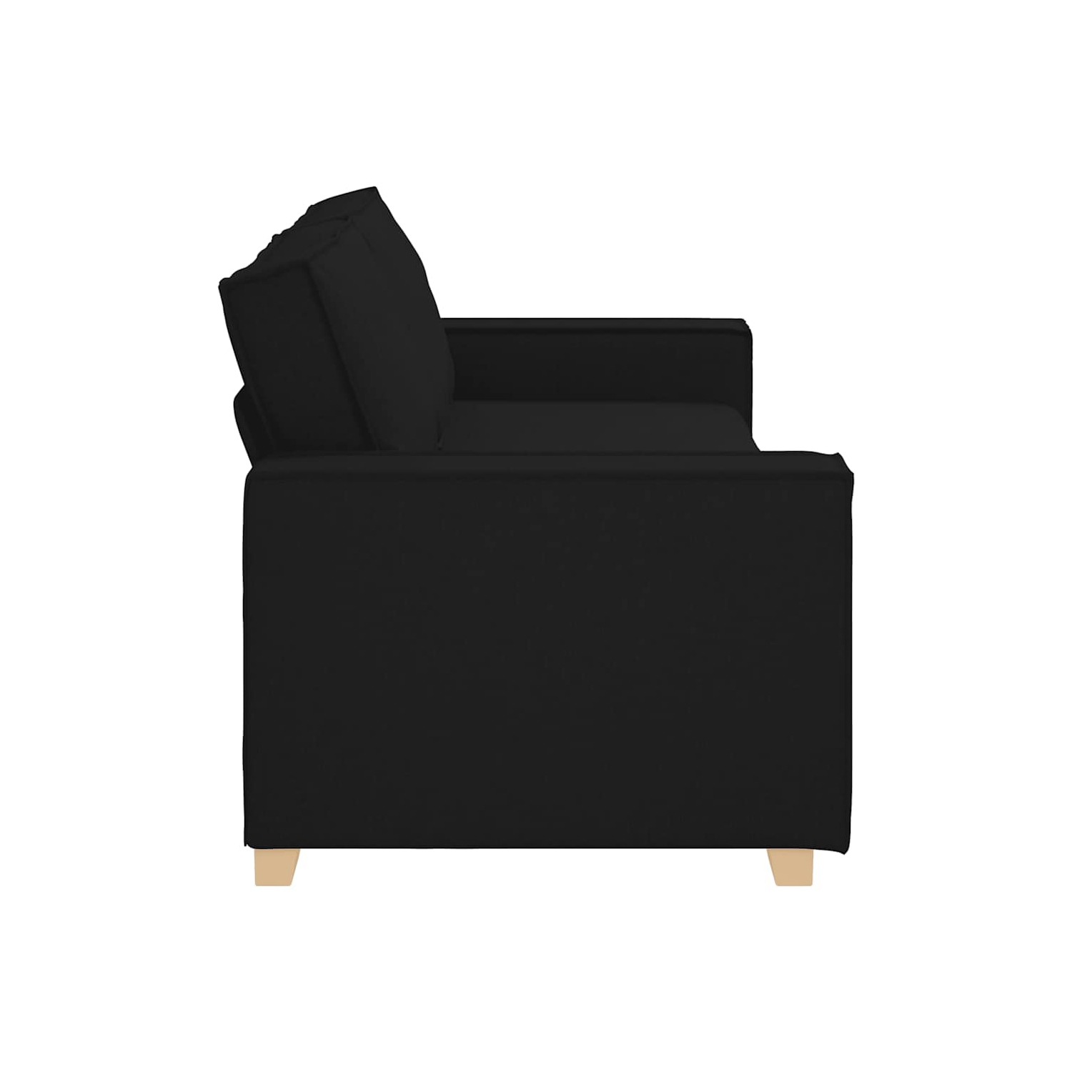 Canapé 3 places en tissu 180&nbsp;cm noir vidaXL