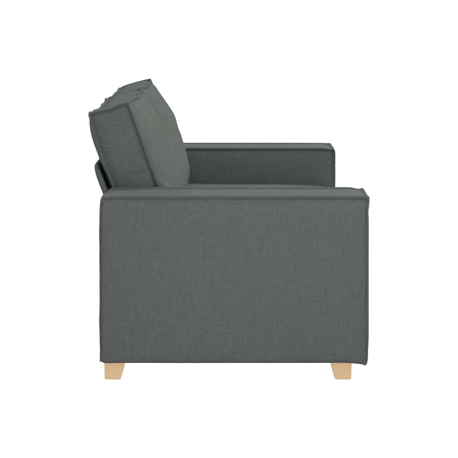 Canapé 2 places en tissu 120&nbsp;cm gris foncé vidaXL
