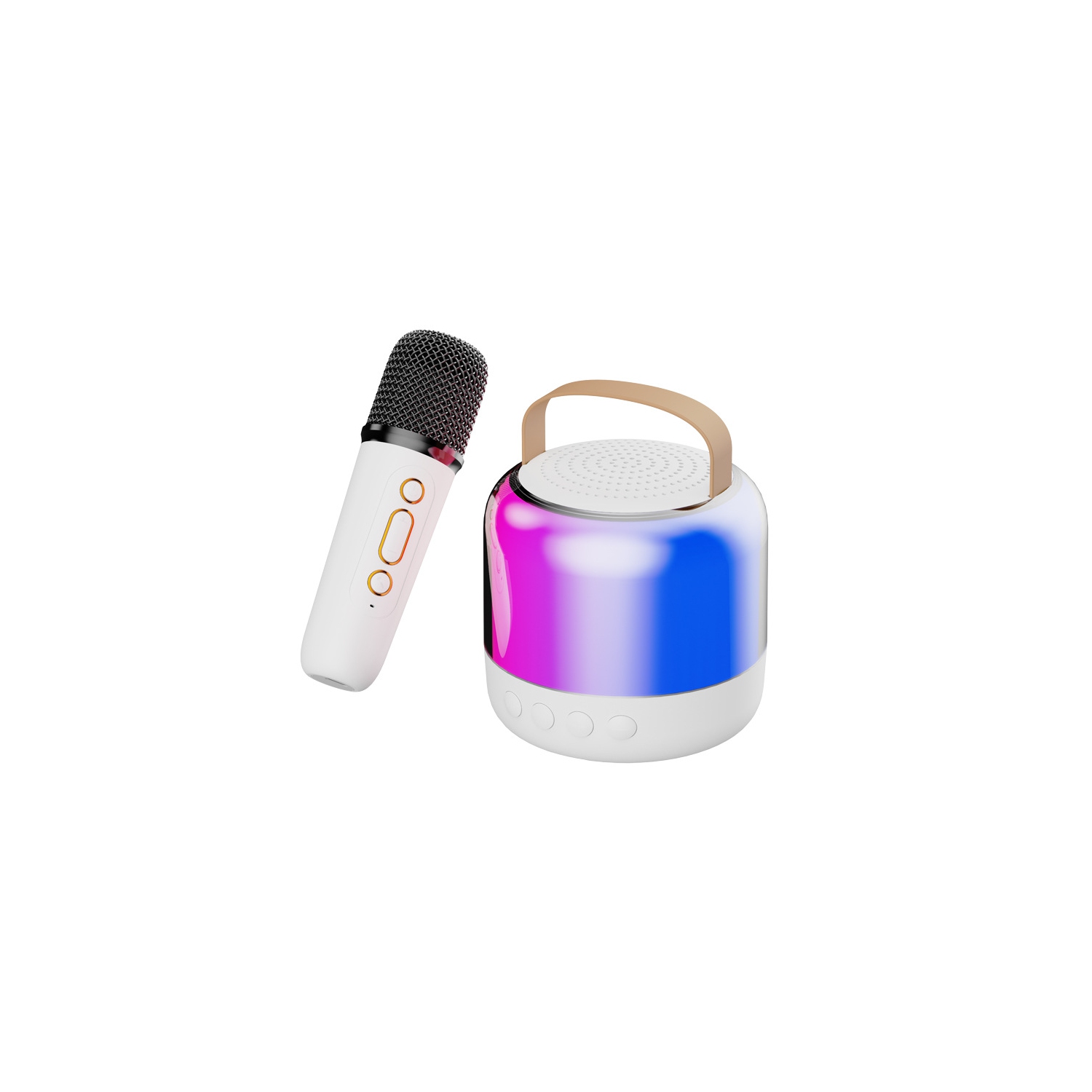 Hot selling Bluetooth speaker Portable mini karaoke microphone speaker Children's karaoke home small KTV Bluetooth speaker - Y6 single microphone