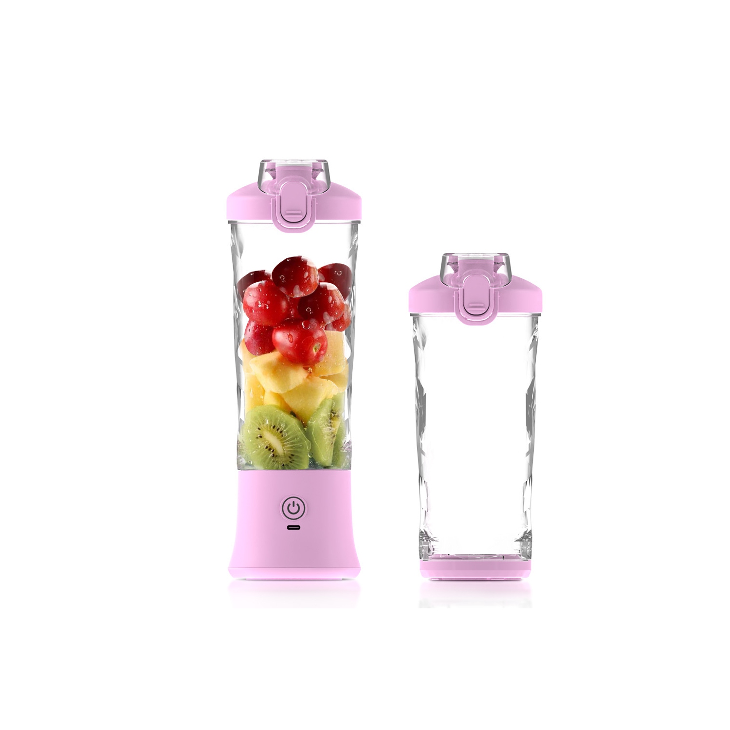 Nouvelle centrifugeuse, centrifugeuse 600&nbsp;ml grande capacité, robot culinaire multifonction rechargeable, mini mélangeur - Violet