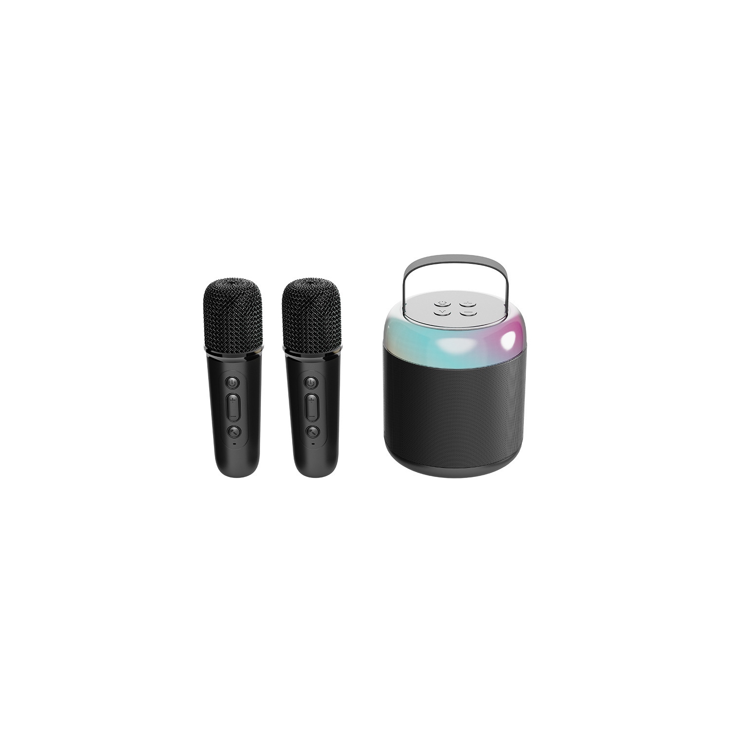 Hot selling Bluetooth speaker Portable mini karaoke microphone speaker Children's karaoke home small KTV Bluetooth speaker - Y2 dual microphone