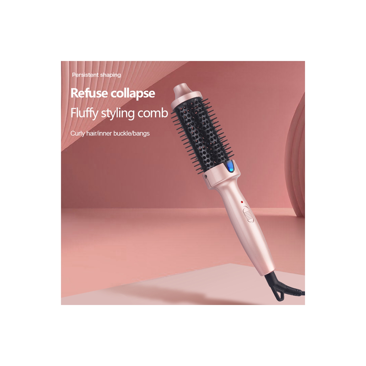 Fer plat multifonction Séchoir coiffant électrique Peigne à air chaud Brosse sèche-cheveux Volumizer Séchoir séchoir à cheveux Peigne tout-en-un