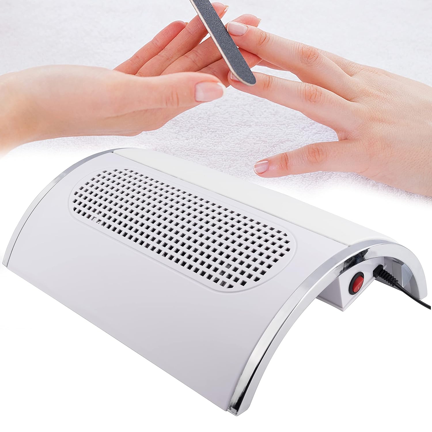 Nail Dust Collector Powerful Nail Vacuum Dust Collector,Nail Dust Vacuum Cleaner Dust Extractor for Poly Nail,Dust Suction Machine Manicure Dust