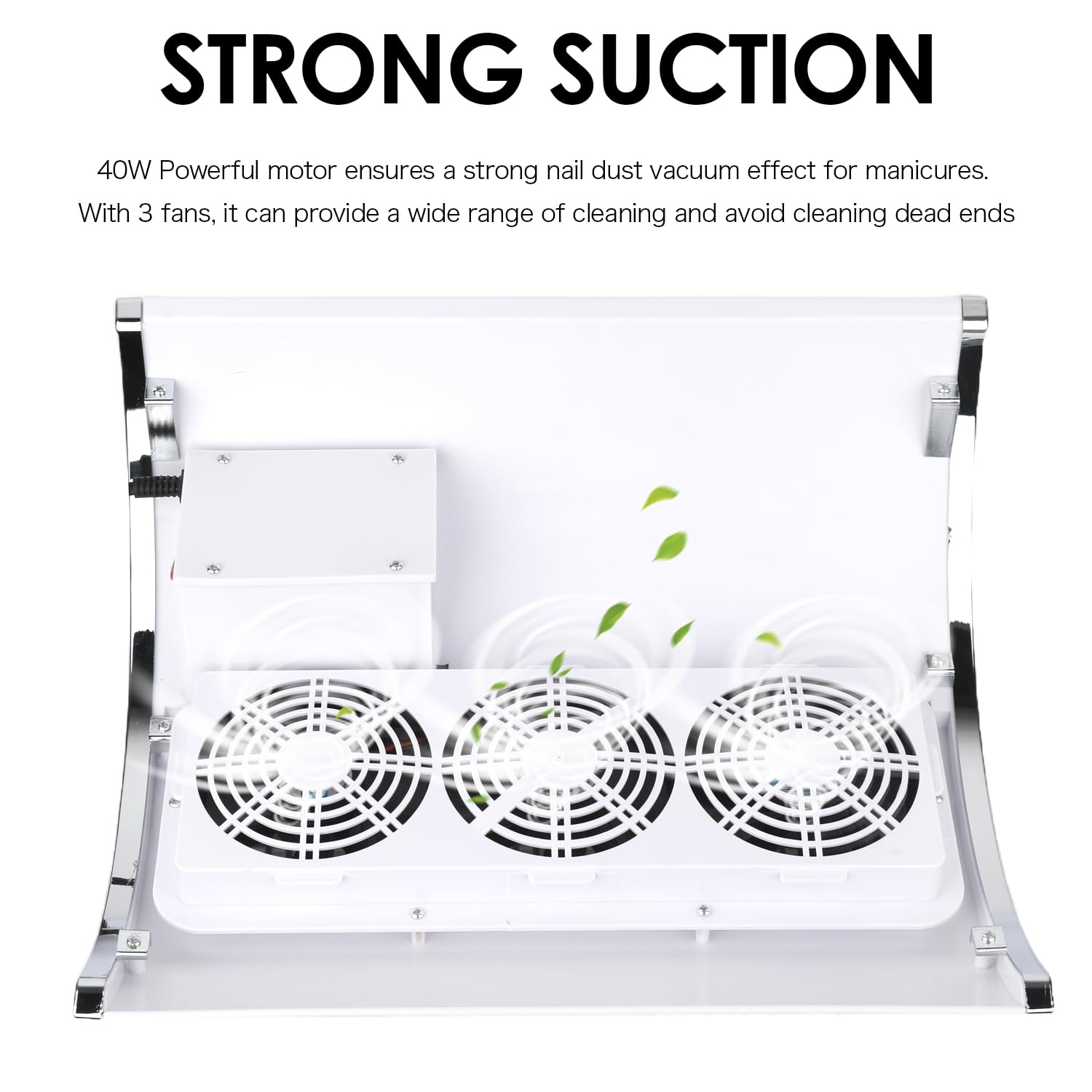 Nail Dust Collector Powerful Nail Vacuum Dust Collector,Nail Dust Vacuum Cleaner Dust Extractor for Poly Nail,Dust Suction Machine Manicure Dust