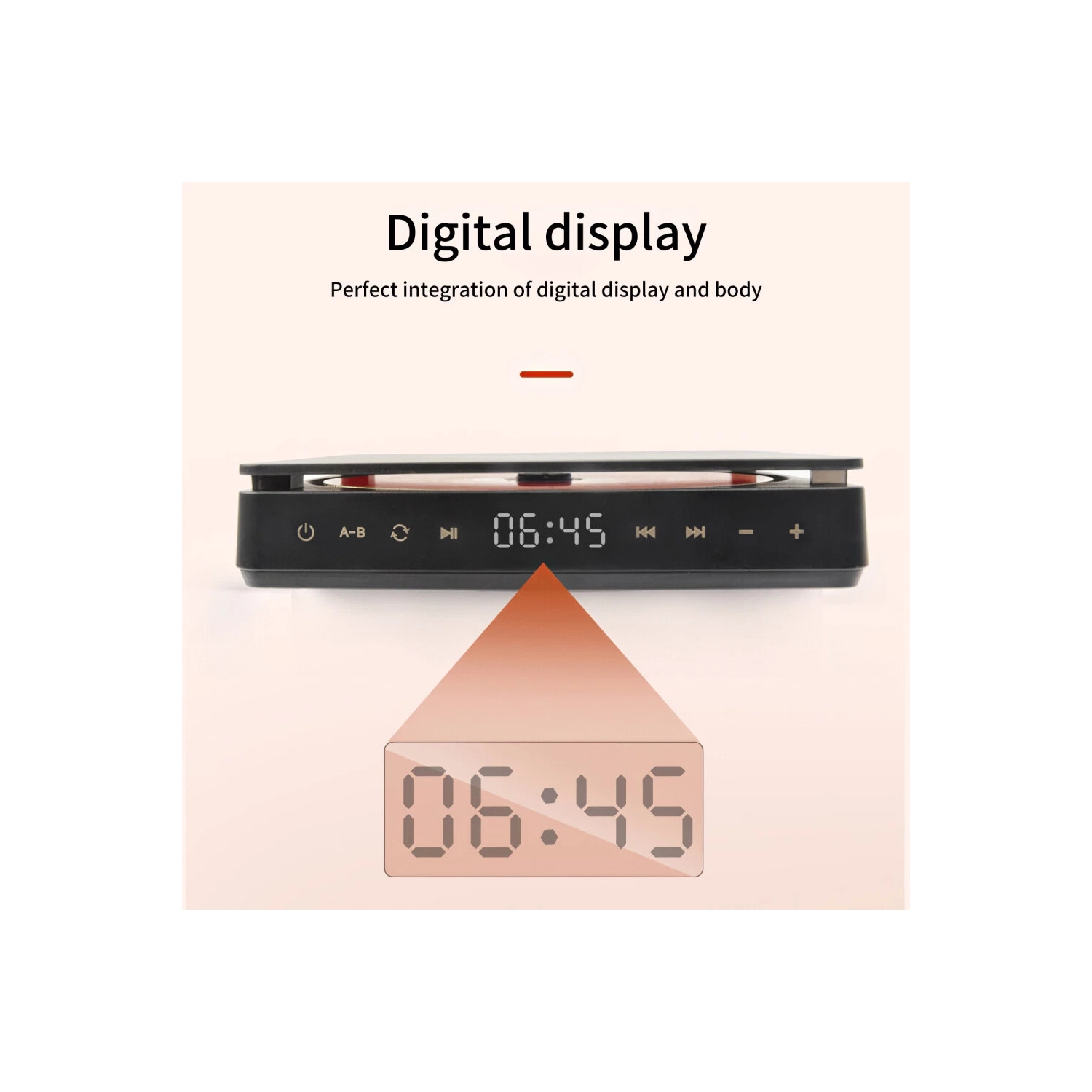 Personal Portable MP3 Music Walkman CD Player Rechargeable with Anti-slip Earphones