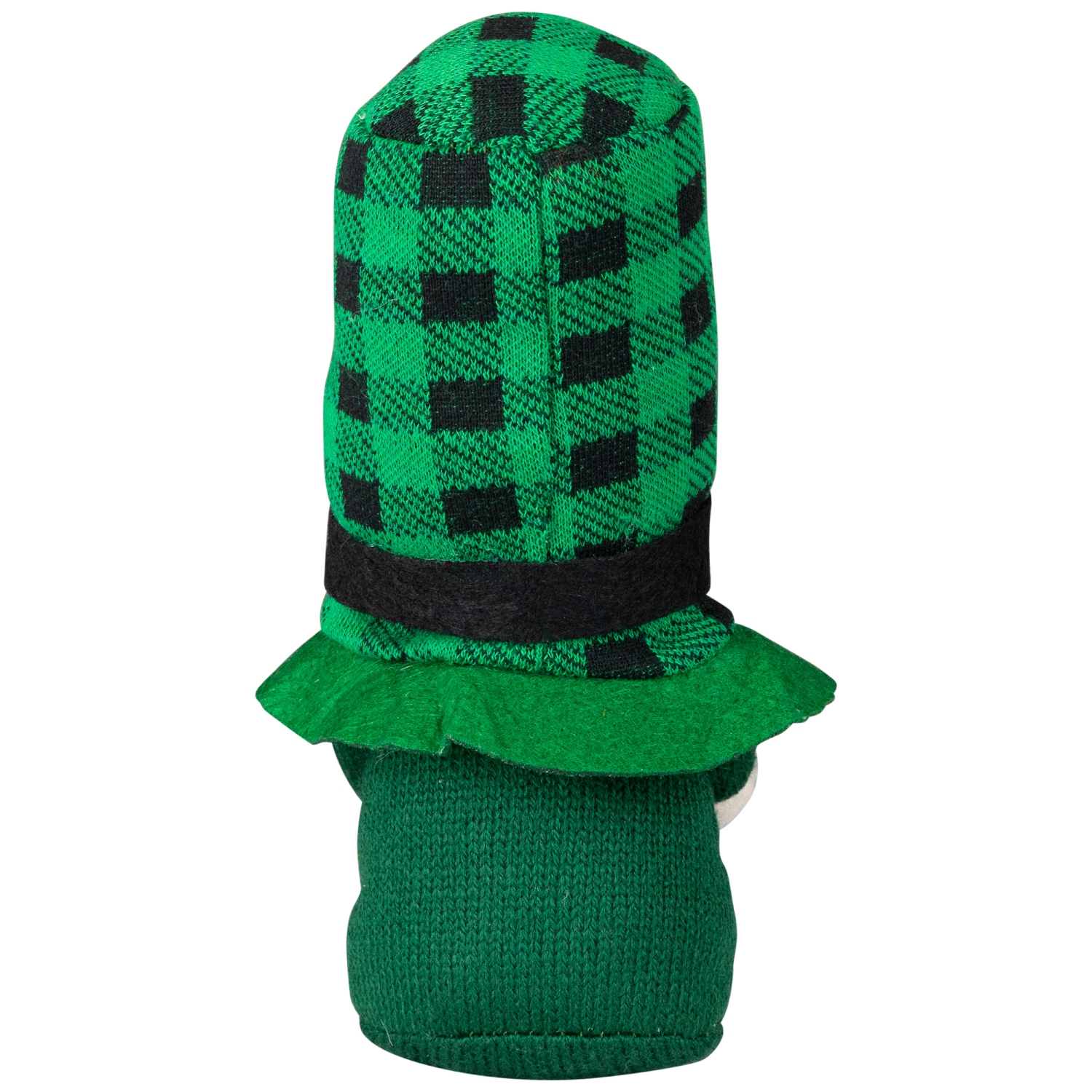 Plaid Gnome with Shamrocks St. Patrick's Day Decoration - 7"