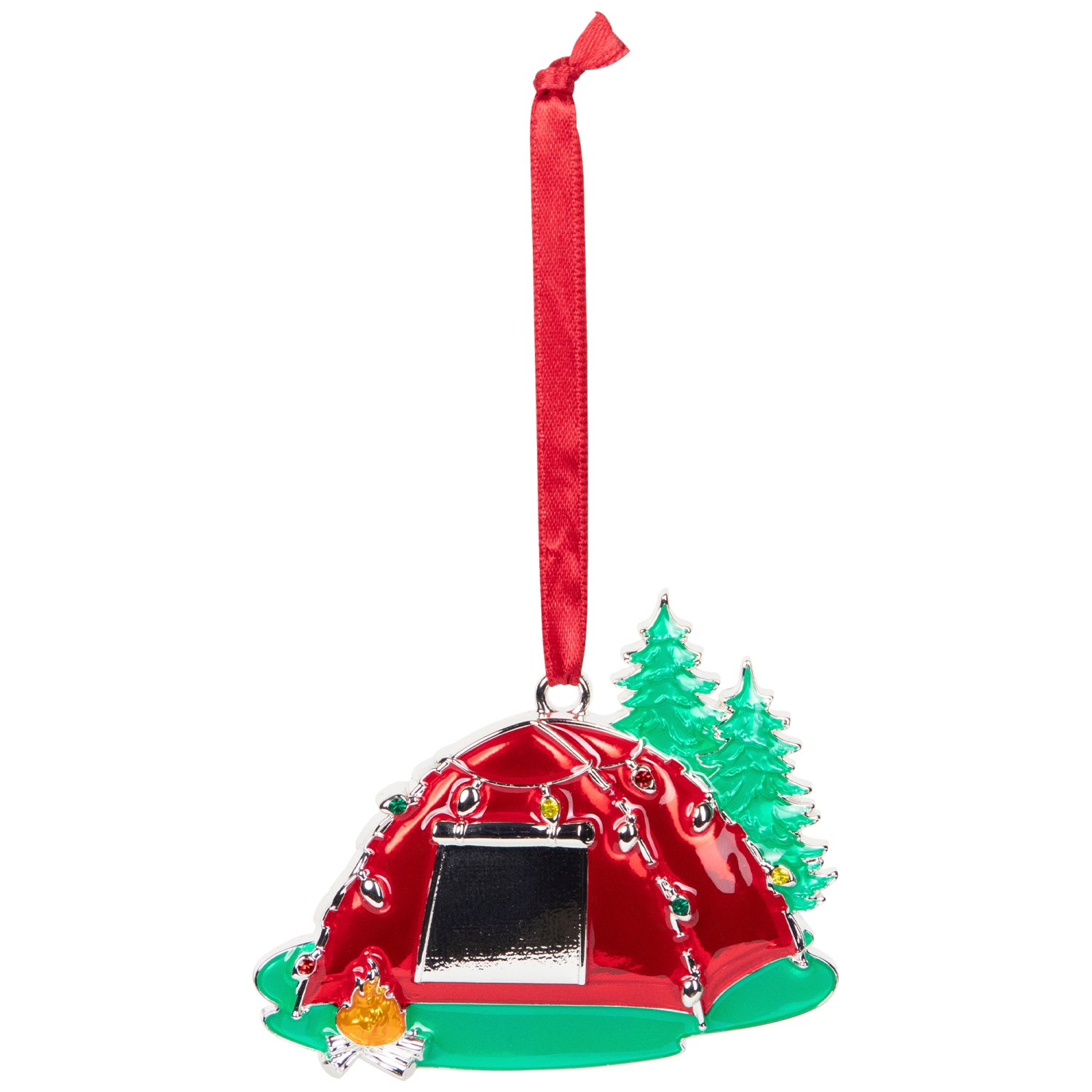 Tente de camping avec feu de camp - 3,25&nbsp;po