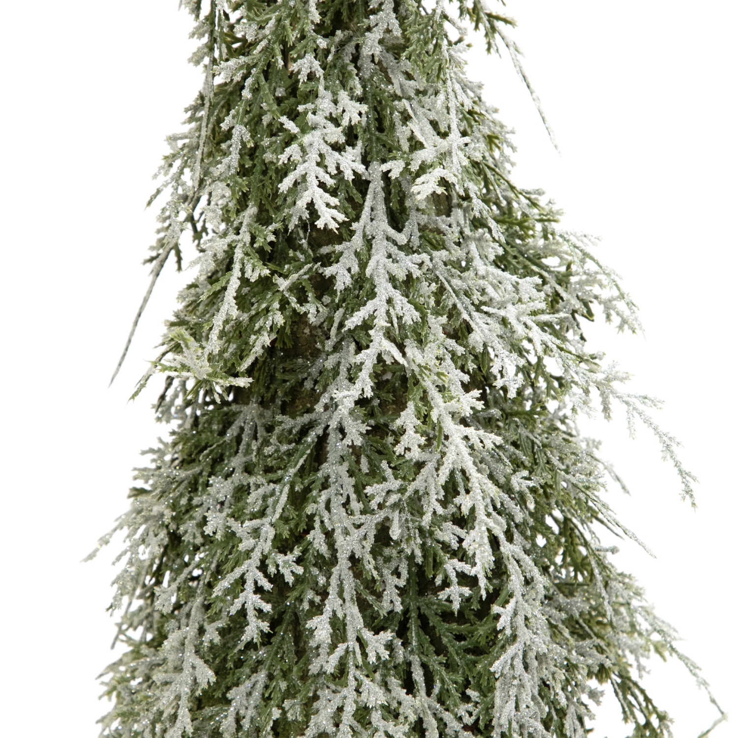 Iced Cedar Pine Artificial Mini Christmas Tree - 22" - Unlit
