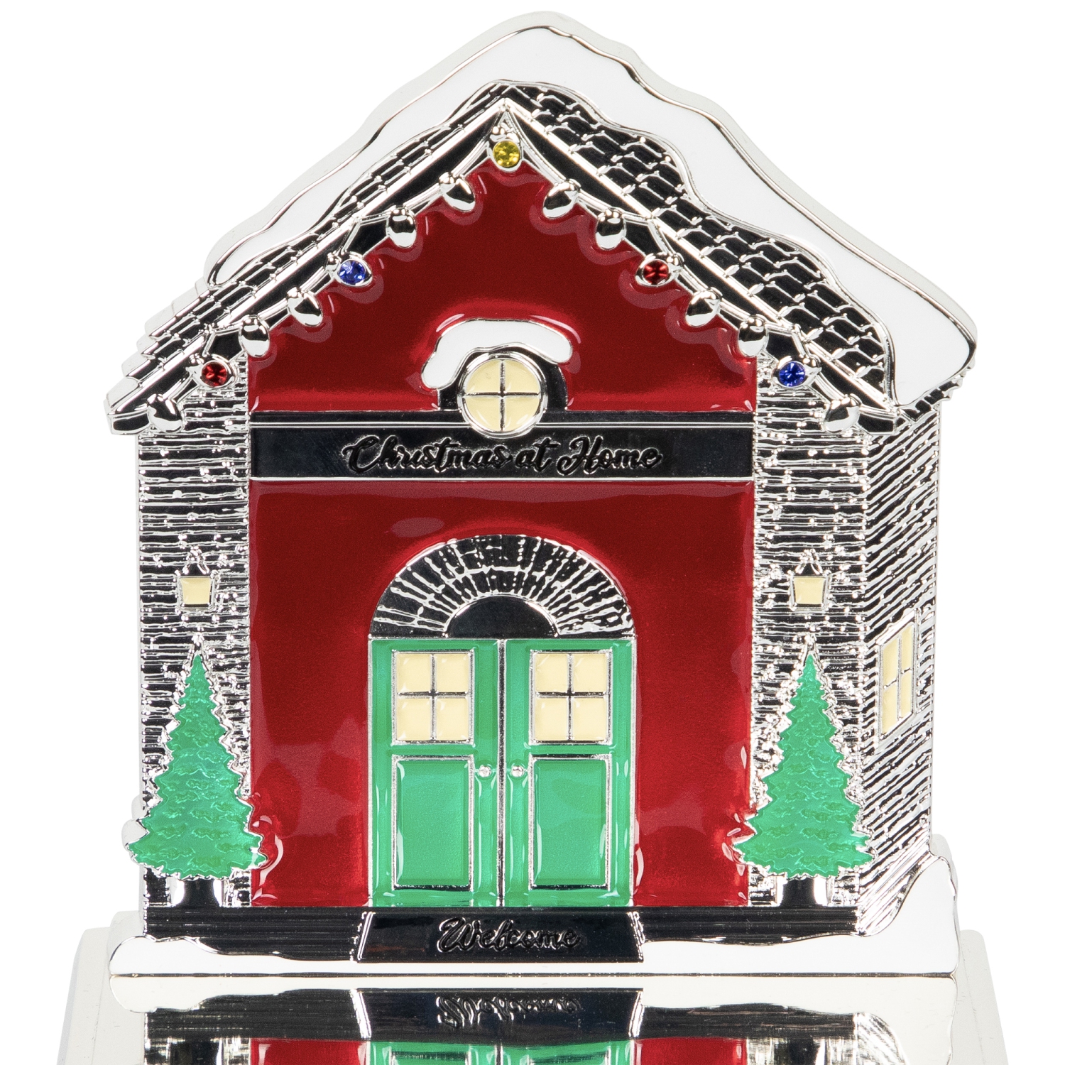 Welcome Christmas At Home House Stocking Holder - 4.5"