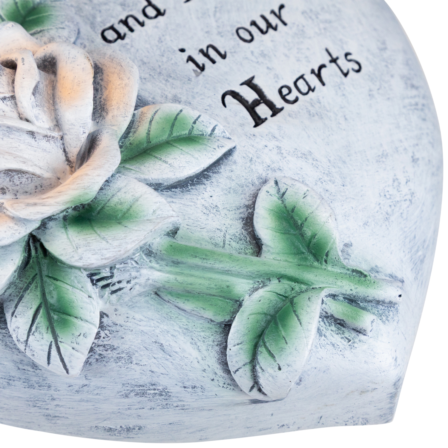 Always and Forever in Our Hearts Outdoor Memorial Garden Stone - 8"