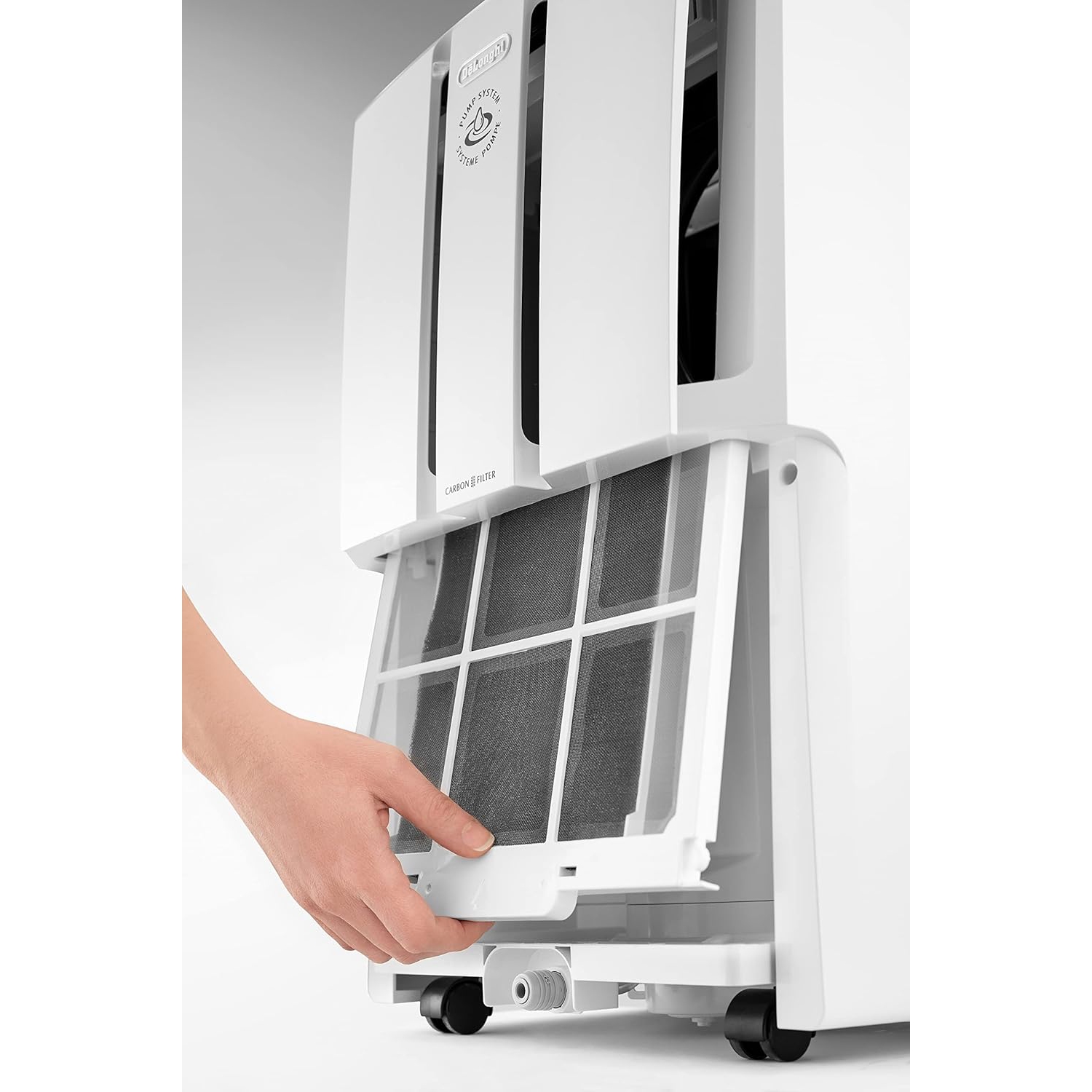 Refurbished Good - De'Longhi DDX235PEF 35 Pint Dehumidifier with Pump, White