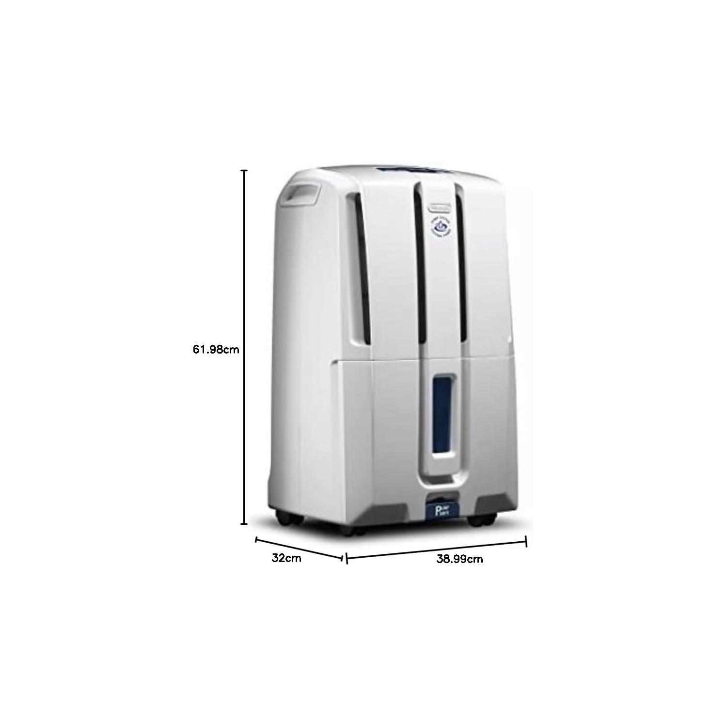 Refurbished Good - De'Longhi DDX235PEF 35 Pint Dehumidifier with Pump, White