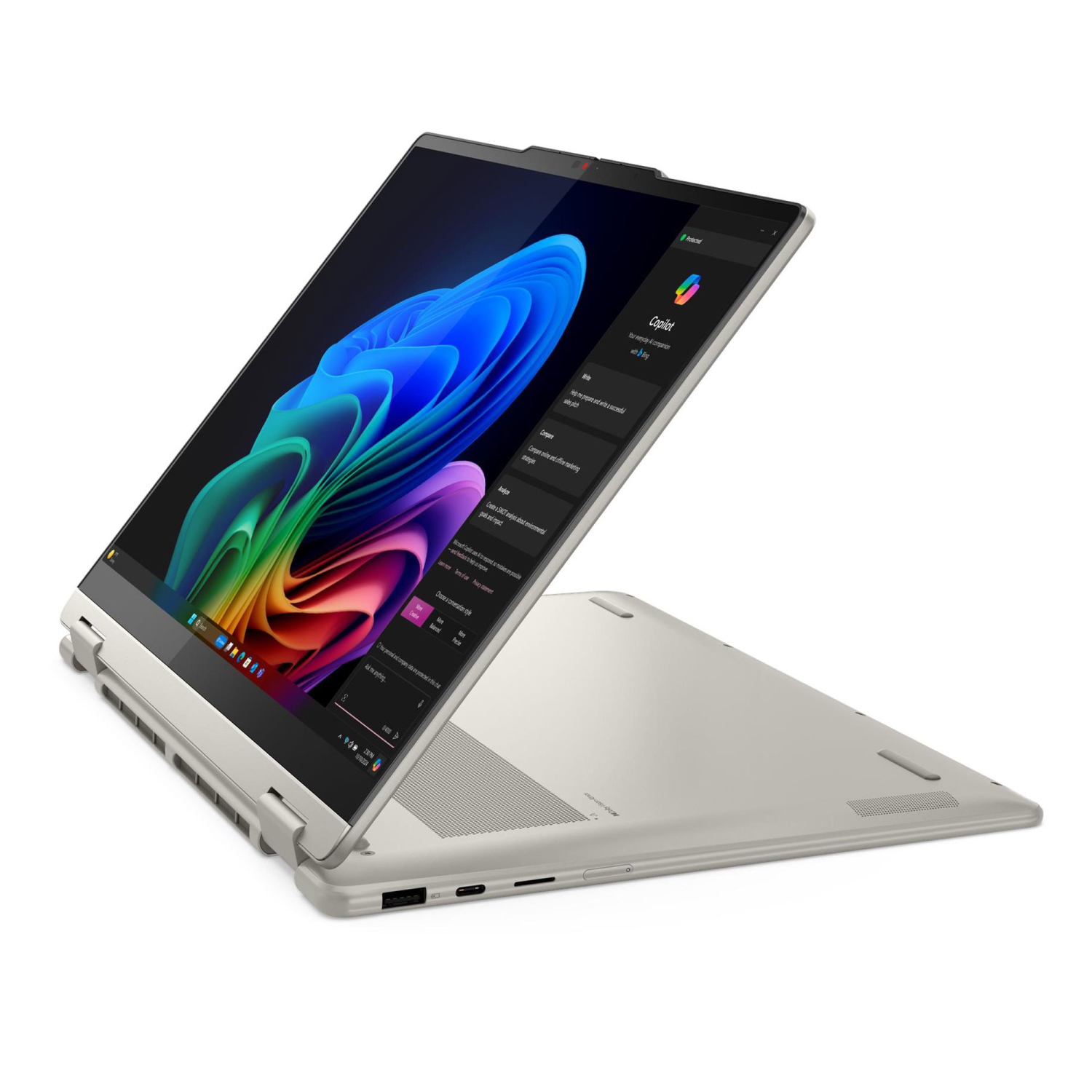 Portable 7 2-en-1 Yoga de Lenovo, verre 14&nbsp;po, Ryzen AI 5340, 16&nbsp;Go, disque SSD 1&nbsp;To