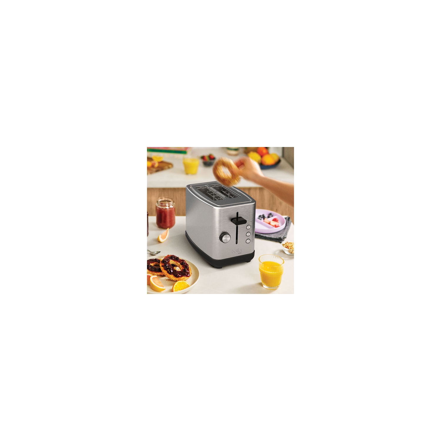 Open Box - Bella Pro Toaster - 2-Slice - Stainless Steel