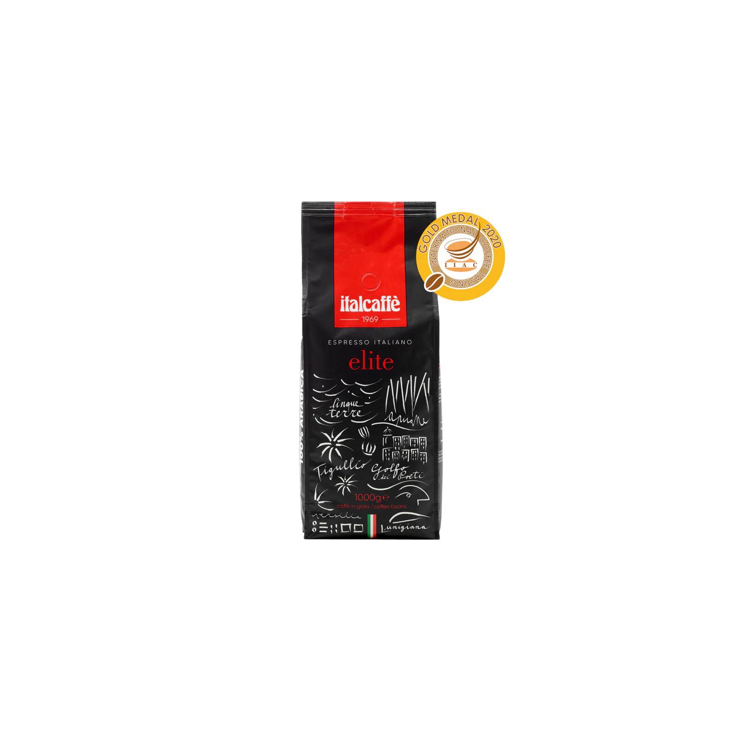 1&nbsp;kg de grains de café de bar ESPRESSO Elite d'Italcaffe