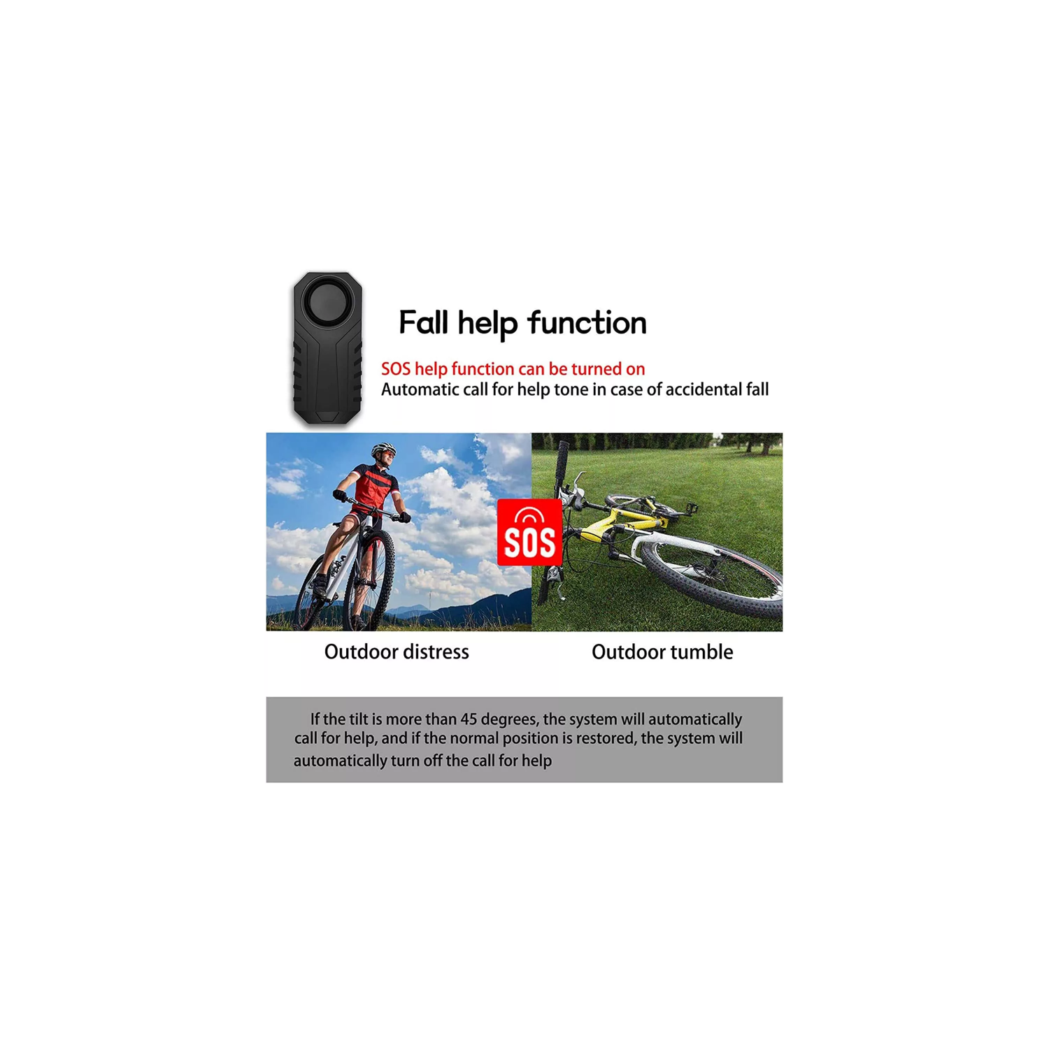 Bike Alarm with Remote(1 Pair), 113dB Wireless Anti-Theft Vibration Motorcycle Bicycle Alarm Vehicle Security Alarm System