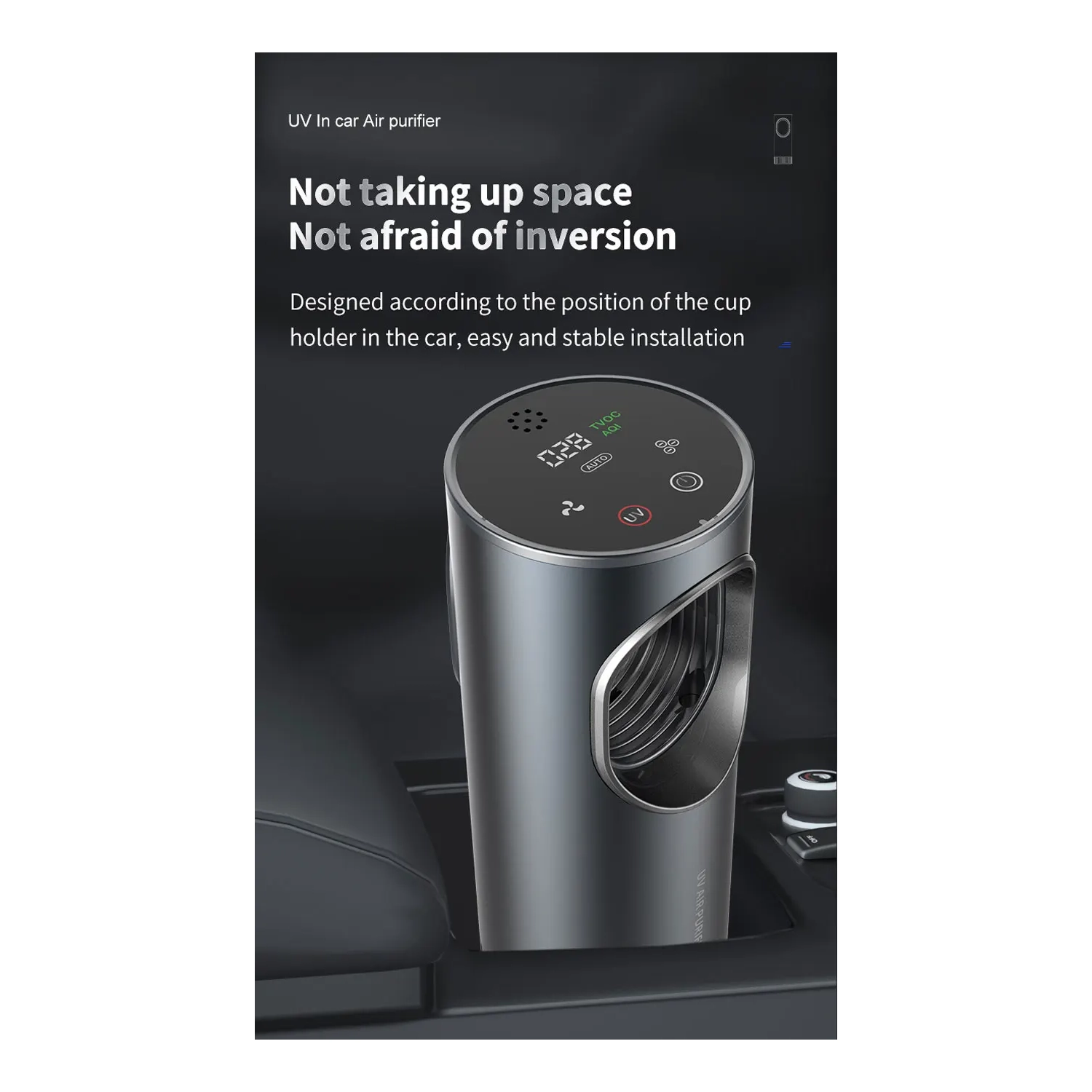 UVC Air Purifier Negative ions Ozonizer Portable Air Disinfectant Car Interior Cleaner Deodorant for Cars Vehicle Sterilizer