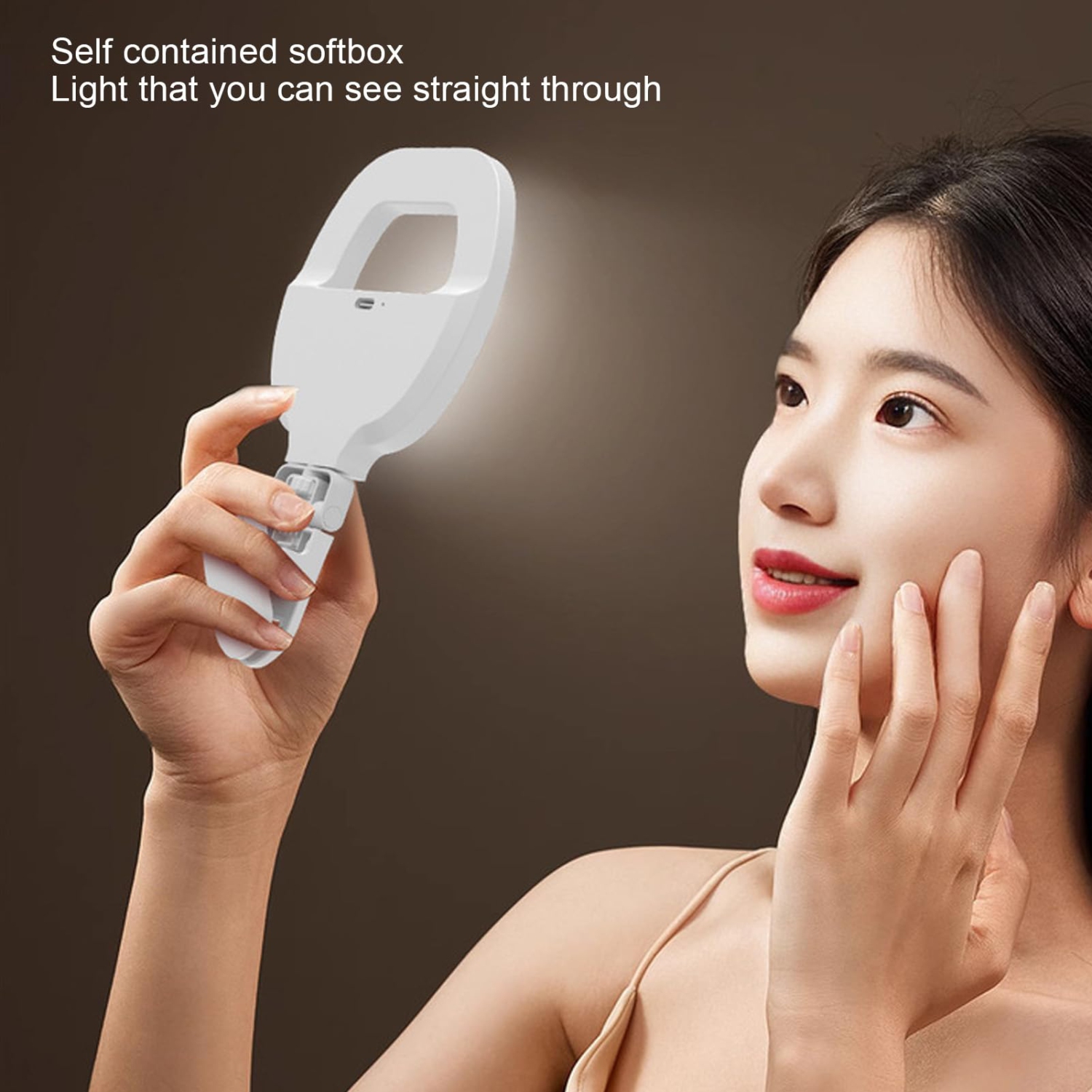 Lampe d'appoint RVB pour téléphone mobile, lampe d'égoportrait portative pour téléphone mobile, lampe de poche RVB pour égoportraits Atmosphere de