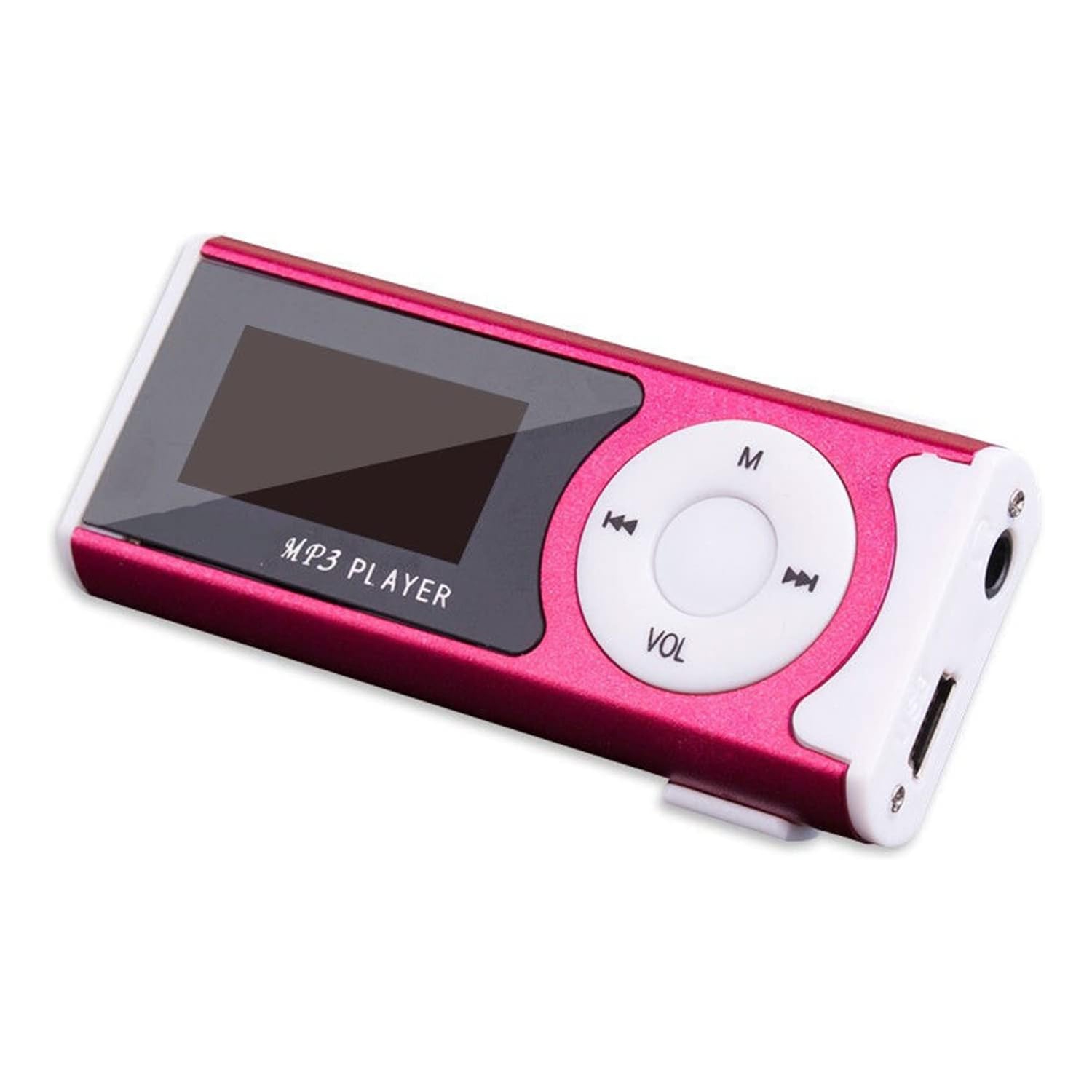 Lecteur de musique MP3 d'extérieur avec pince arrière - 16&nbsp;Go, plusieurs modes de lecture, lecteur audio numérique, lecteur multimédia portable
