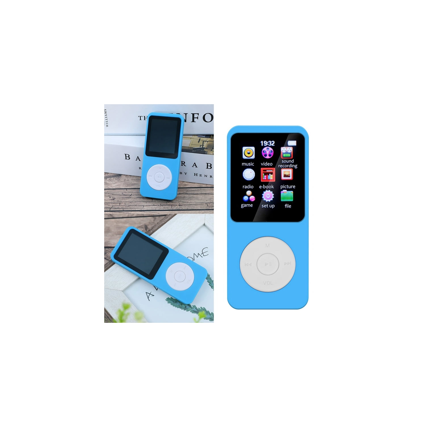 Portable Bluetooth 5.0 MP3 Player | Digital audio player, portable media player| FLAC/APE and other formats supported | FM radio and recording