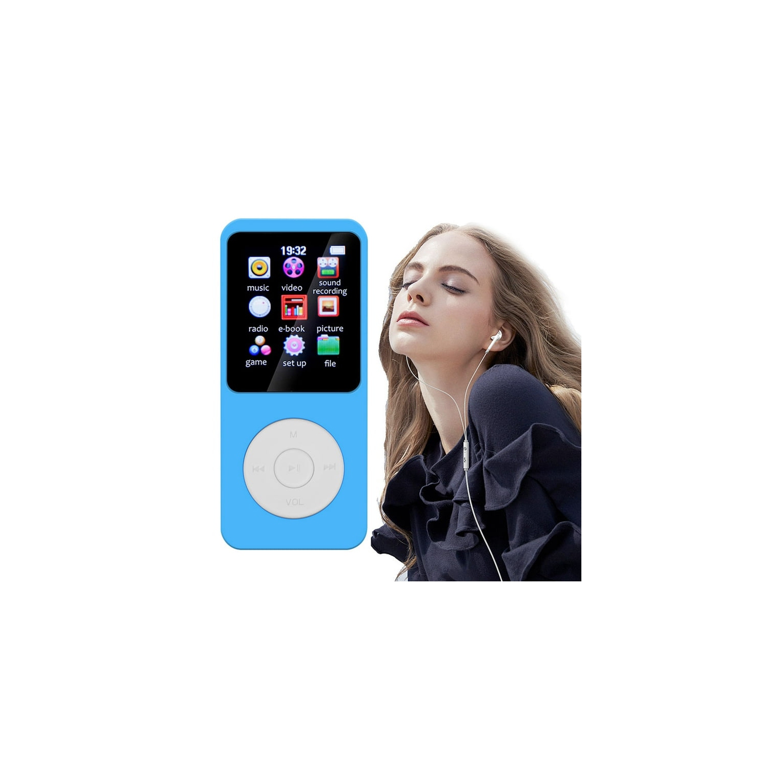 Portable Bluetooth 5.0 MP3 Player | Digital audio player, portable media player| FLAC/APE and other formats supported | FM radio and recording