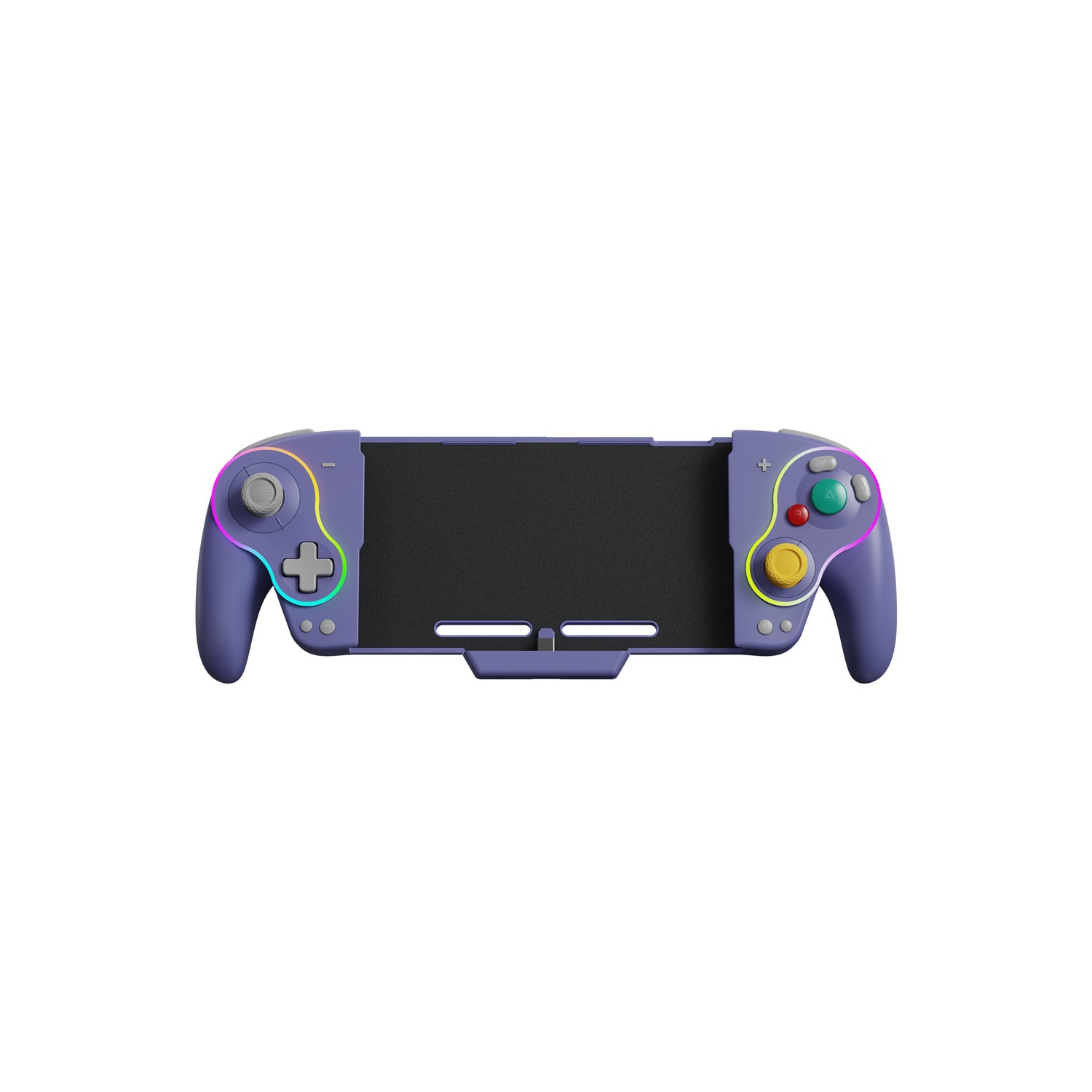 Commutateur Lianyou, prêt à l'emploi, manette de jeu rétro nostalgique, programmation avec poignée somatosensory OLED, manette sans fil - violet