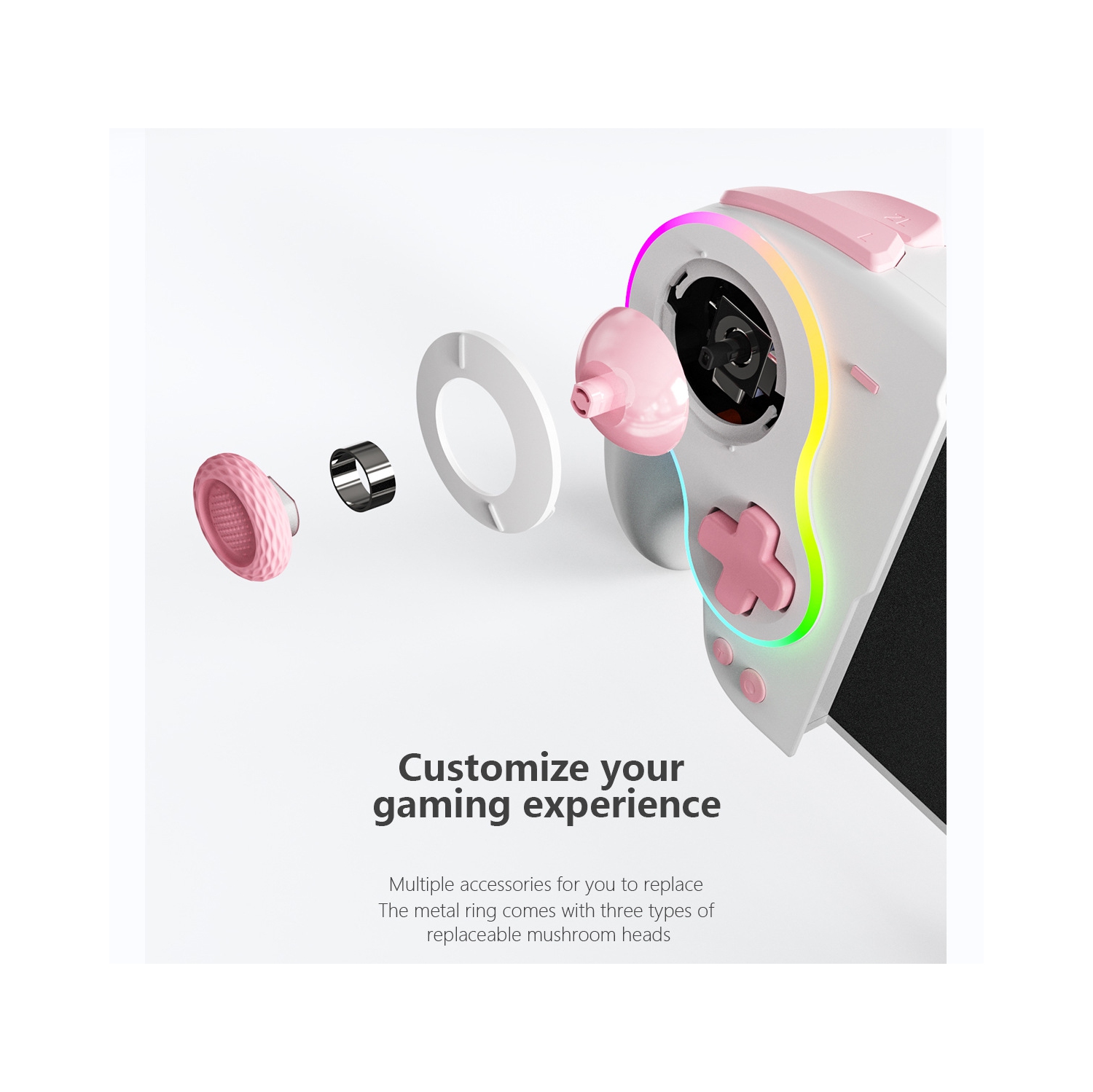 Commutateur Lianyou, prêt à l'emploi, manette de jeu rétro nostalgique, programmation avec poignée somatosensory OLED, manette sans fil - violet