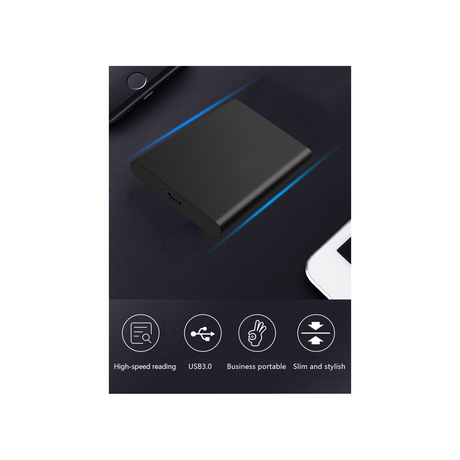 Disque dur mobile, disque SSD mobile, disque dur externe d'extension et de mise à niveau, disque SSD mobile portatif pour transmission haute vitesse