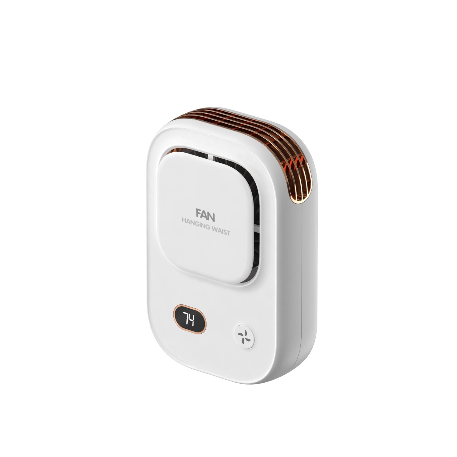 Nouveau ventilateur de cou sans feuilles, mini ventilateur portatif de bureau à la taille d'extérieur à turbine USB, ventilateur de refroidissement