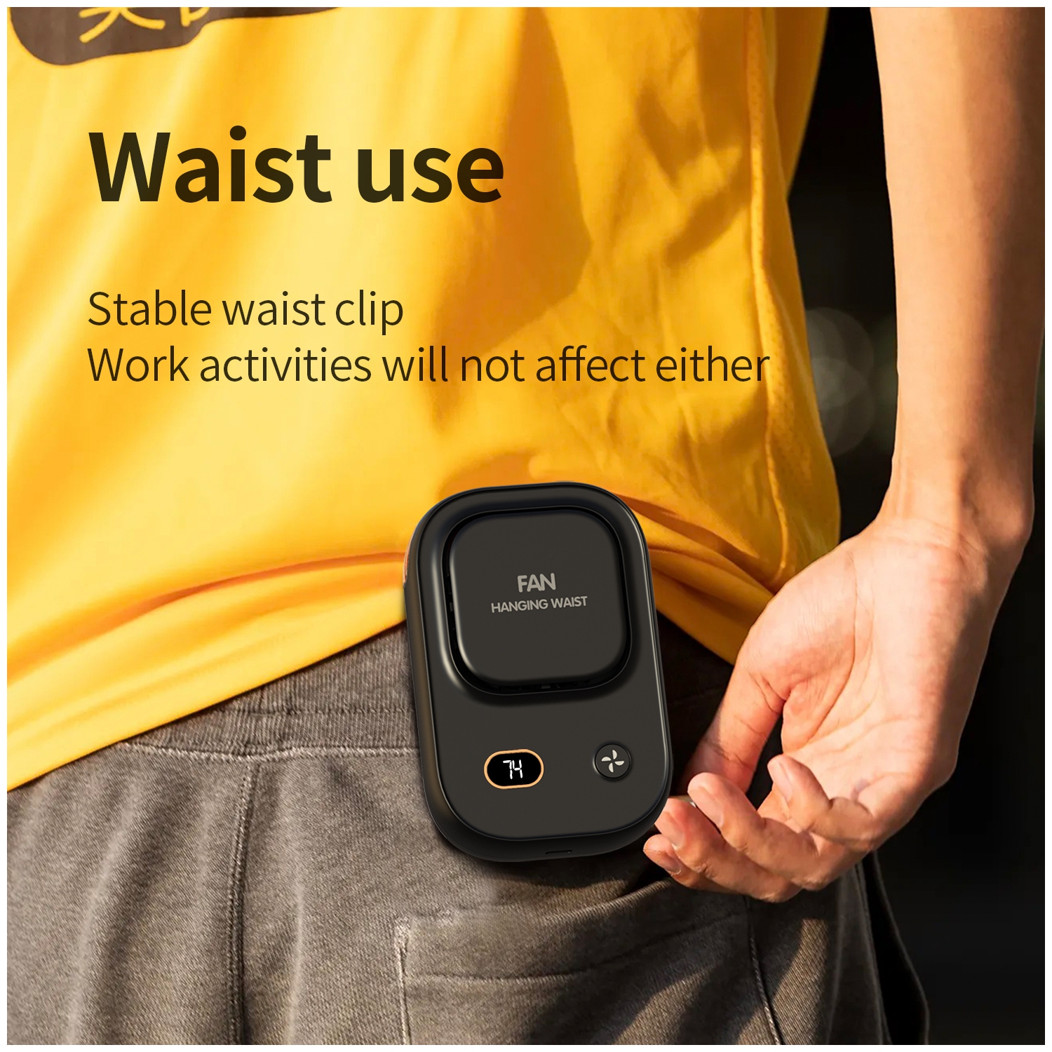 Nouveau ventilateur de cou sans feuilles, mini ventilateur portatif de bureau à la taille d'extérieur à turbine USB, ventilateur de refroidissement