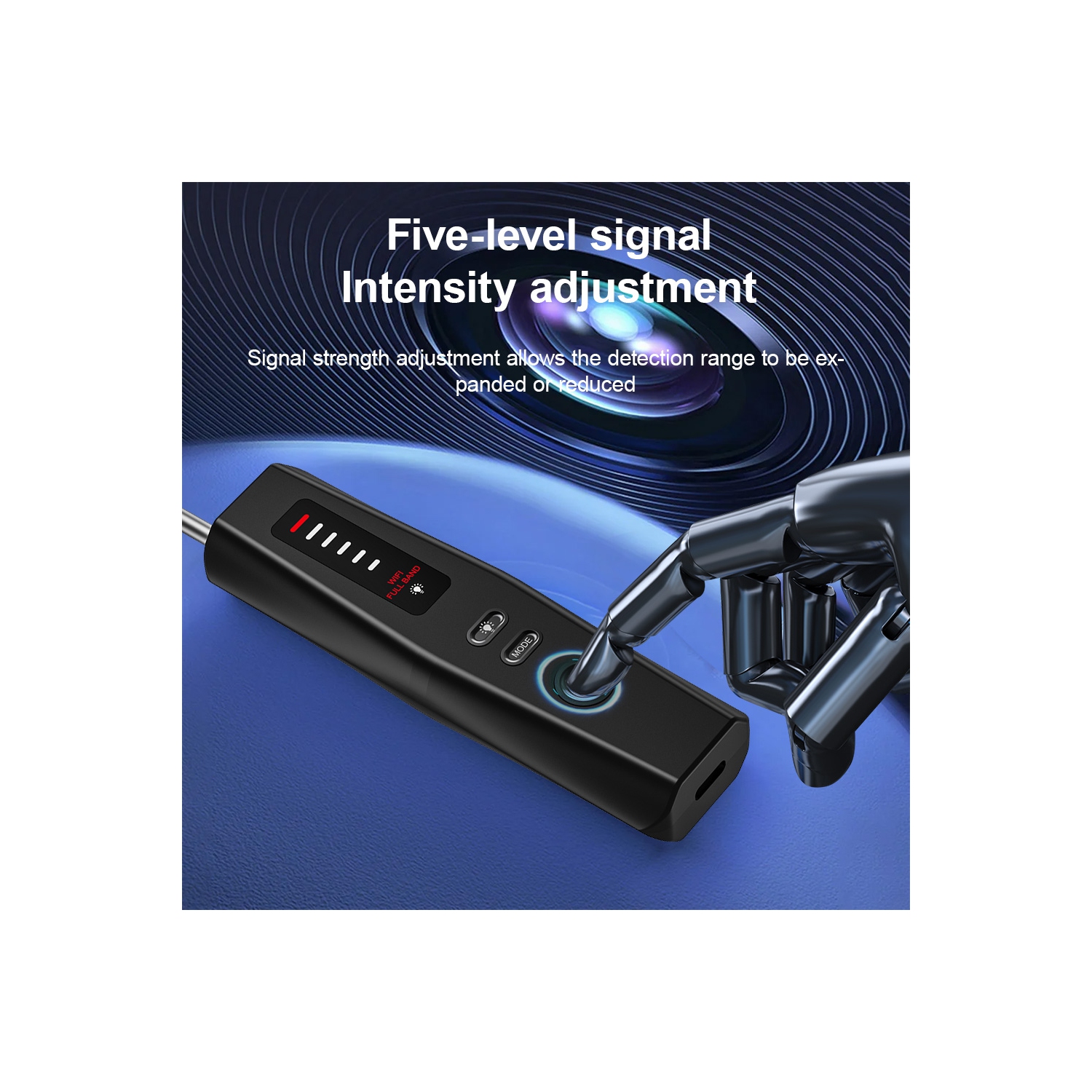 Détecteur sans fil à infrarouge réglable T011 Business Trip détecteur anti-suivi portatif détecteur de caméra anti-peep détecteur de caméra caché