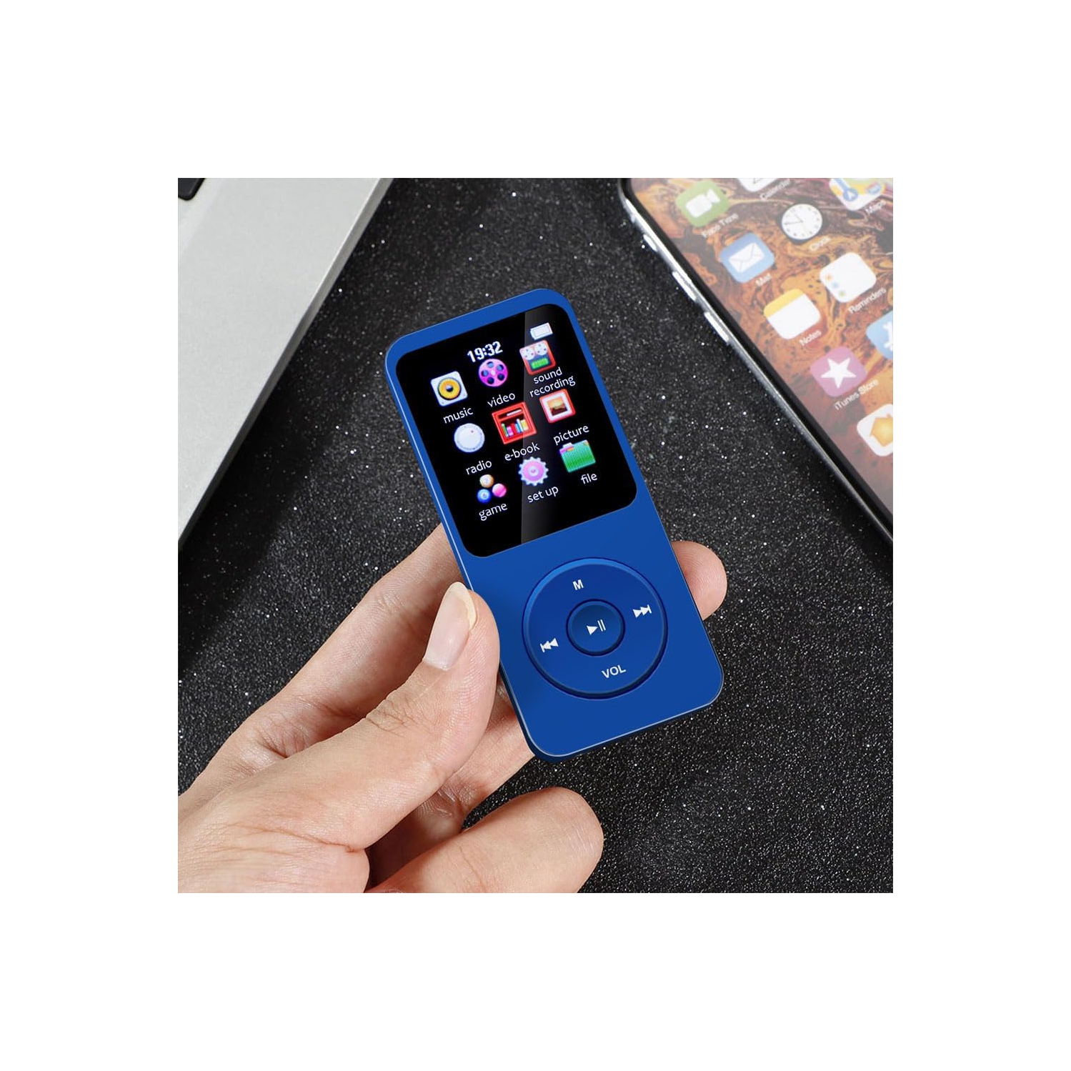 Lecteur 5,0 Mpx portatif |Lecteur audio numérique, lecteur multimédia portatif | Prend en charge les formats FLAC/APE et autres | 8 Go FM