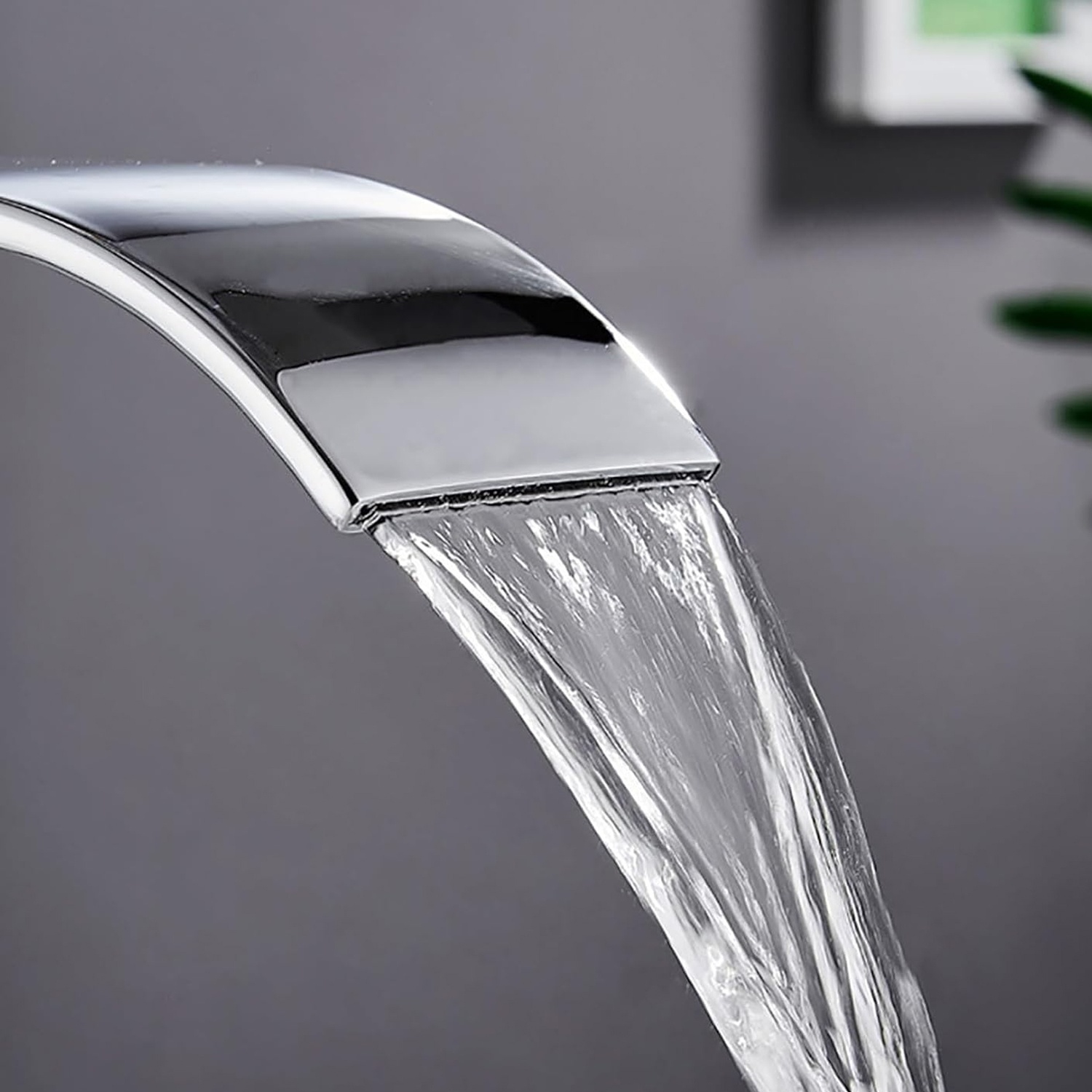 Robinet en cascade, robinet à large ouverture en acier inoxydable, robinet simple pour salle de bain