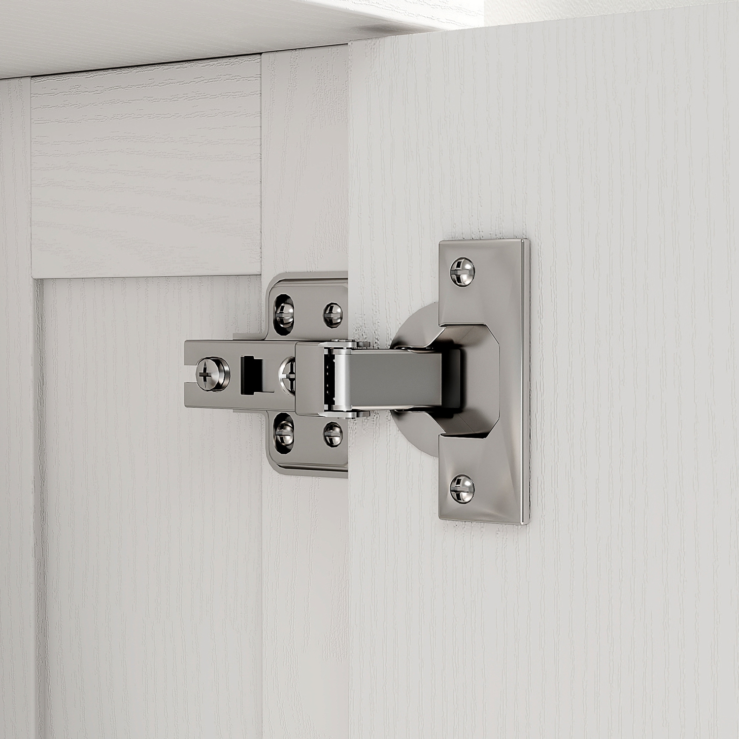 HOMCOM – Armoire murale de salle de bain, armoire à pharmacie moderne avec 2 portes arquées et poignées dorées, armoire de salle de bain murale,