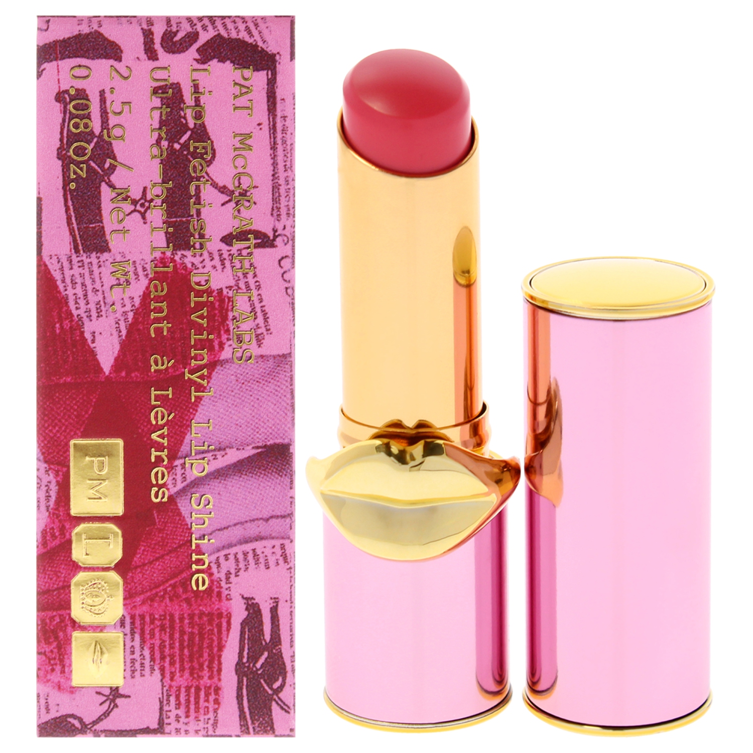 Brillant à lèvres Lip Fetish Divinyl - 592 Boudoir Rose de Pat McGrath Labs pour Femme - Rouge à lèvres 0,08&nbsp;oz
