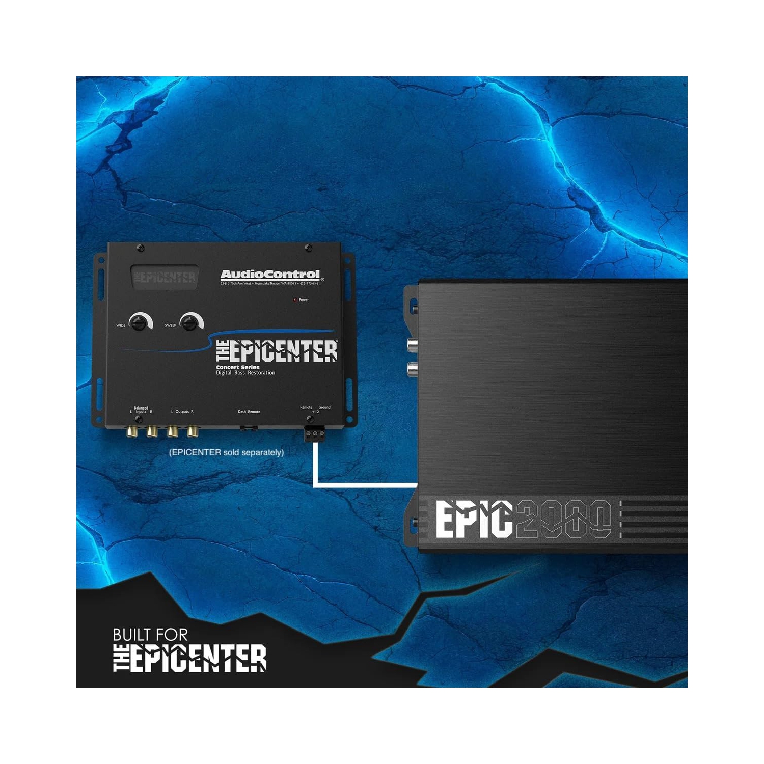 Amplificateur mono de la série EPIC d'AudioControl - 2000w@1&nbsp;Ohm, 1500w@2&nbsp;Ohm, 1000w@4&nbsp;Ohm