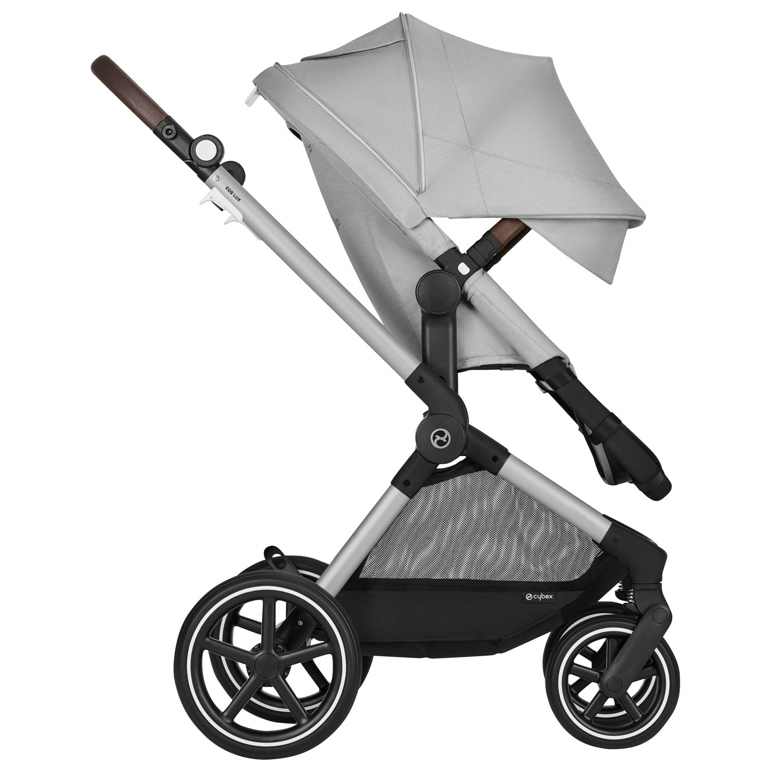 Cybex EOS Lux Convertible Stroller - Lava Grey/Silver Frame