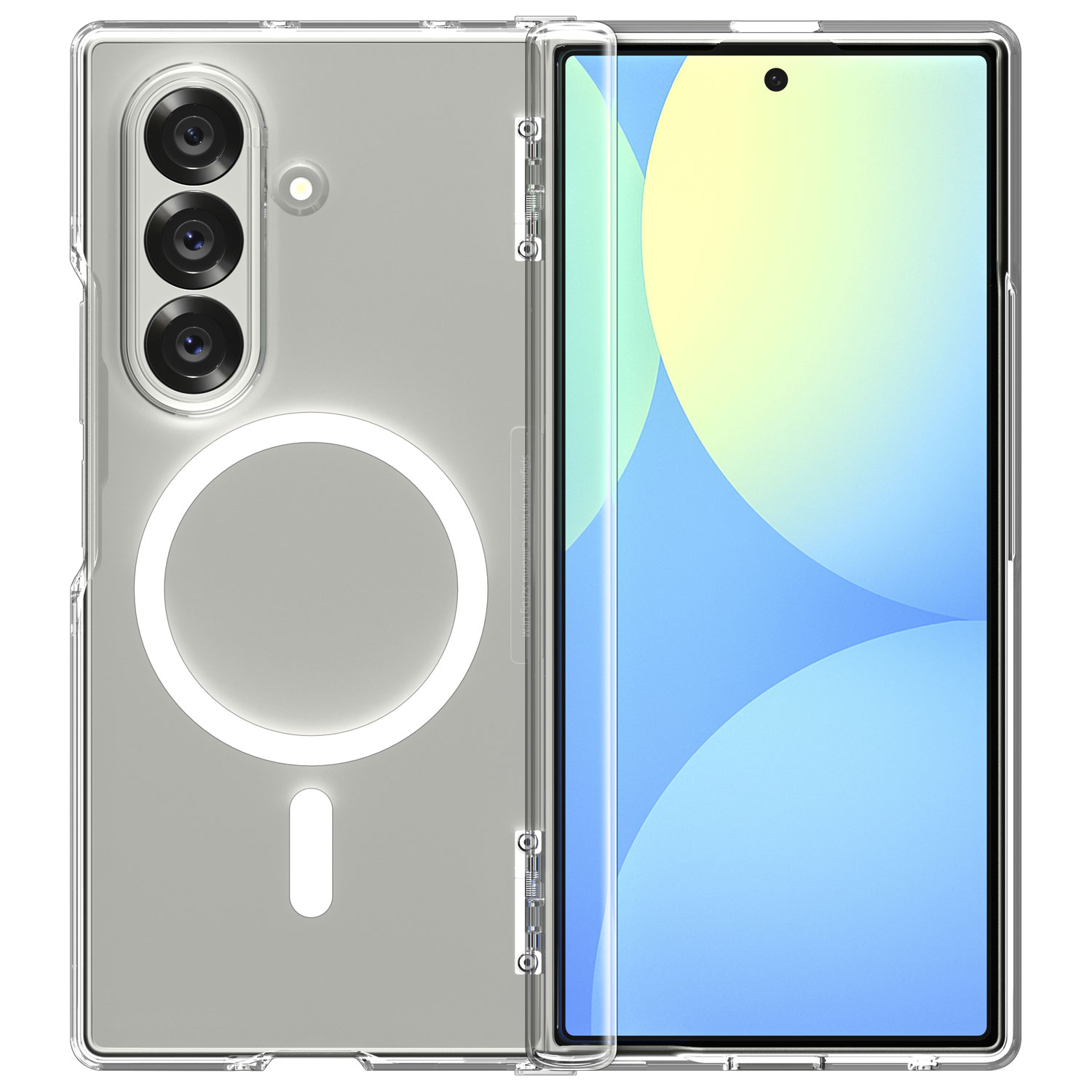 Spigen Crystal Hybrid Pro Fitted Hard Shell Case for Galaxy Z Fold 7 - Clear