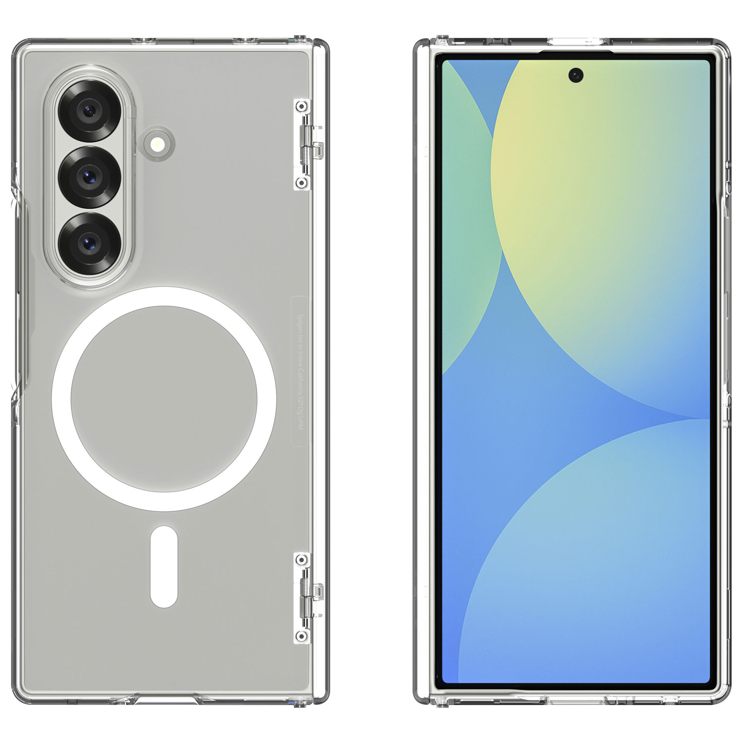 Spigen Crystal Hybrid Pro Fitted Hard Shell Case for Galaxy Z Fold 7 - Clear