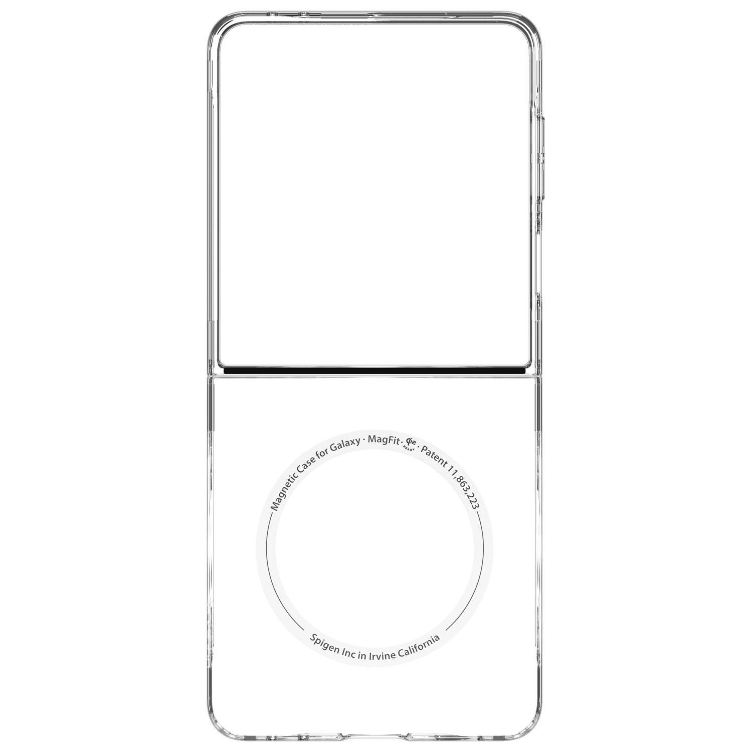 Spigen Crystal Shell MagFit Fitted Hard Shell Case for Galaxy Z Flip 7 - Clear
