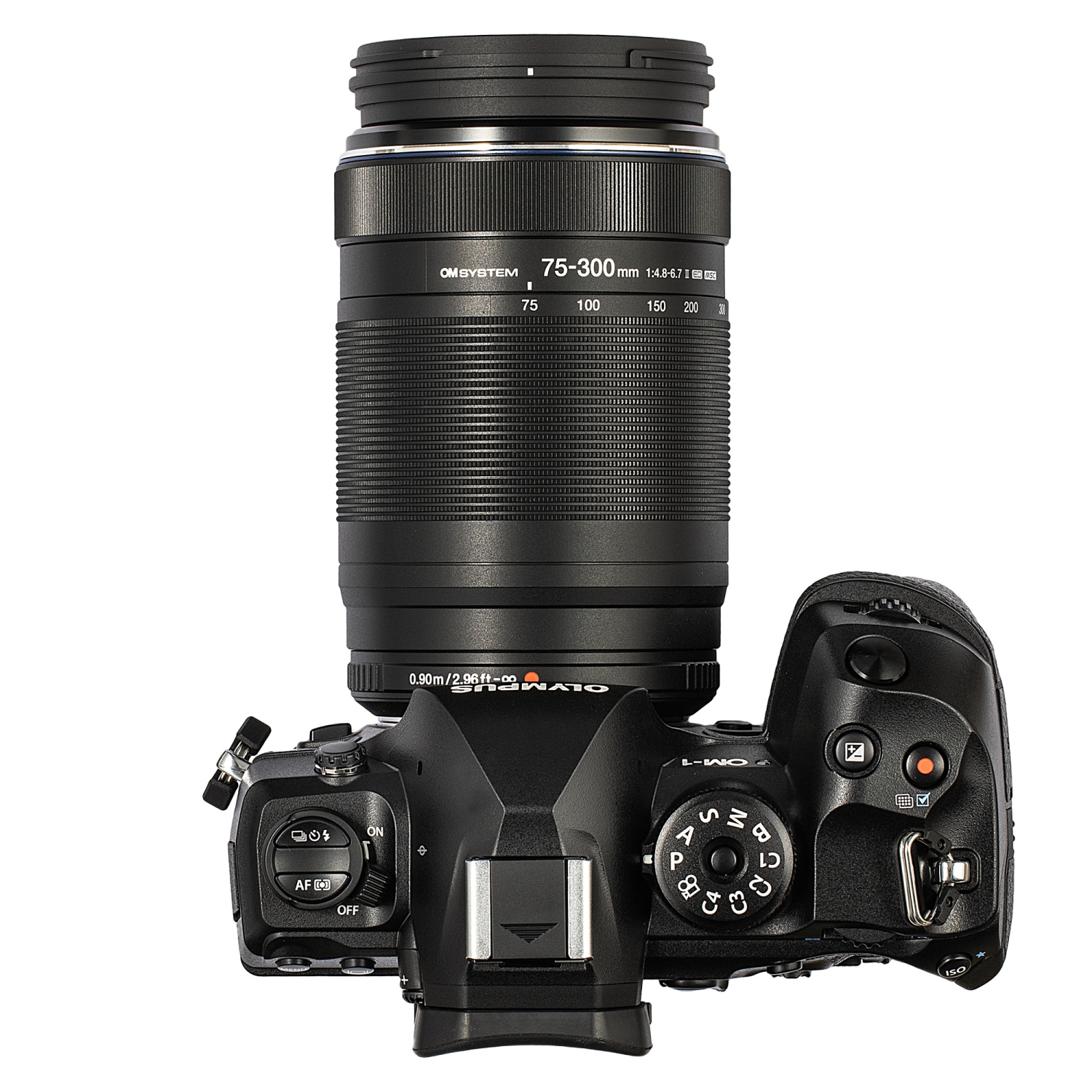 Ensemble avec objectif numérique ED 75-300&nbsp;mm f/4,8-6,7 II M.Zuiko d'Olympus