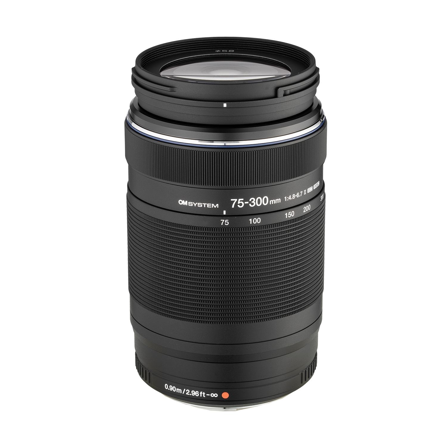 Ensemble avec objectif numérique ED 75-300&nbsp;mm f/4,8-6,7 II M.Zuiko d'Olympus