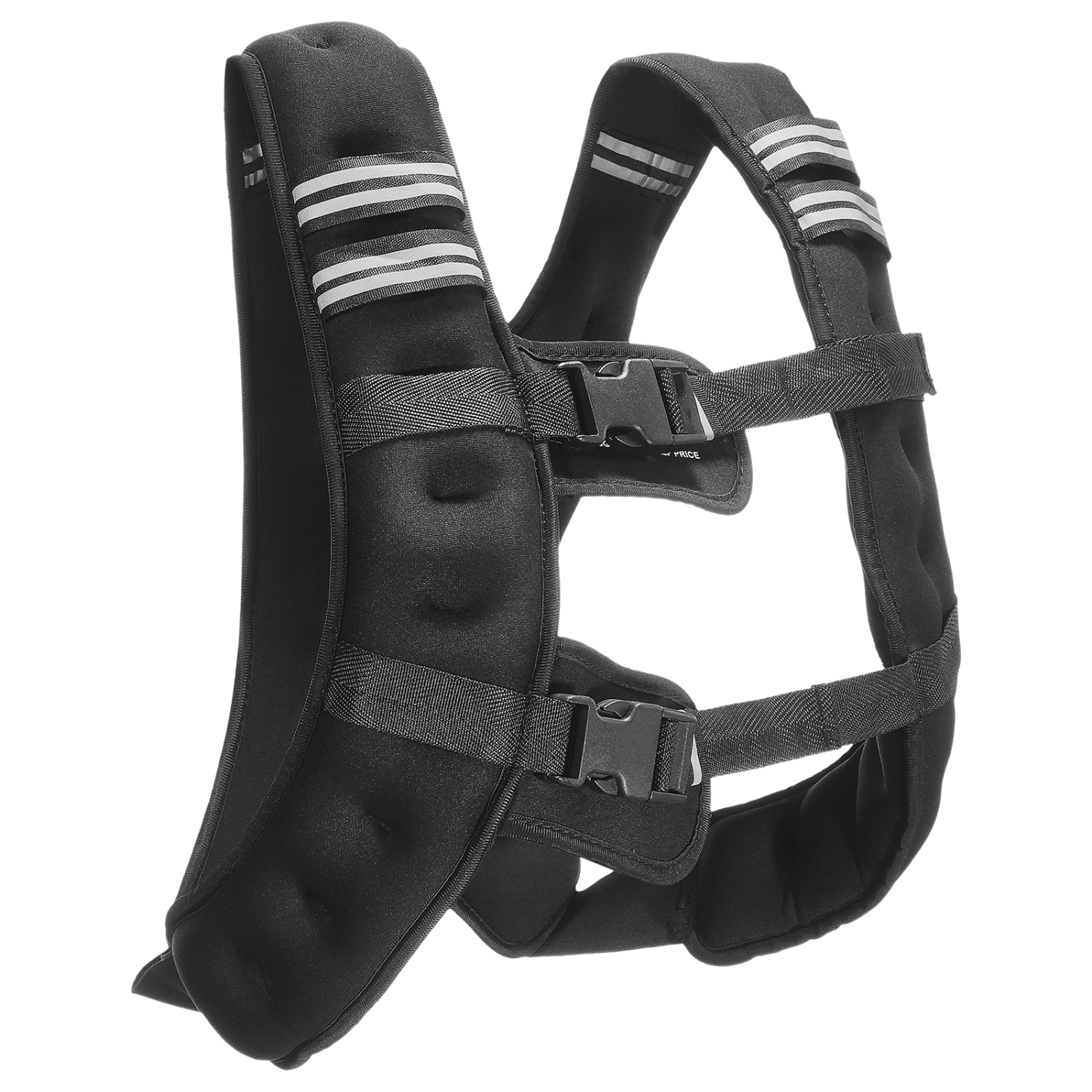 VEVOR 12 lbs Weighted Vest with Reflective Stripe, Adjustable Buckle Body Weight Vest for Men Women, Workout Equipment for Strength Training,